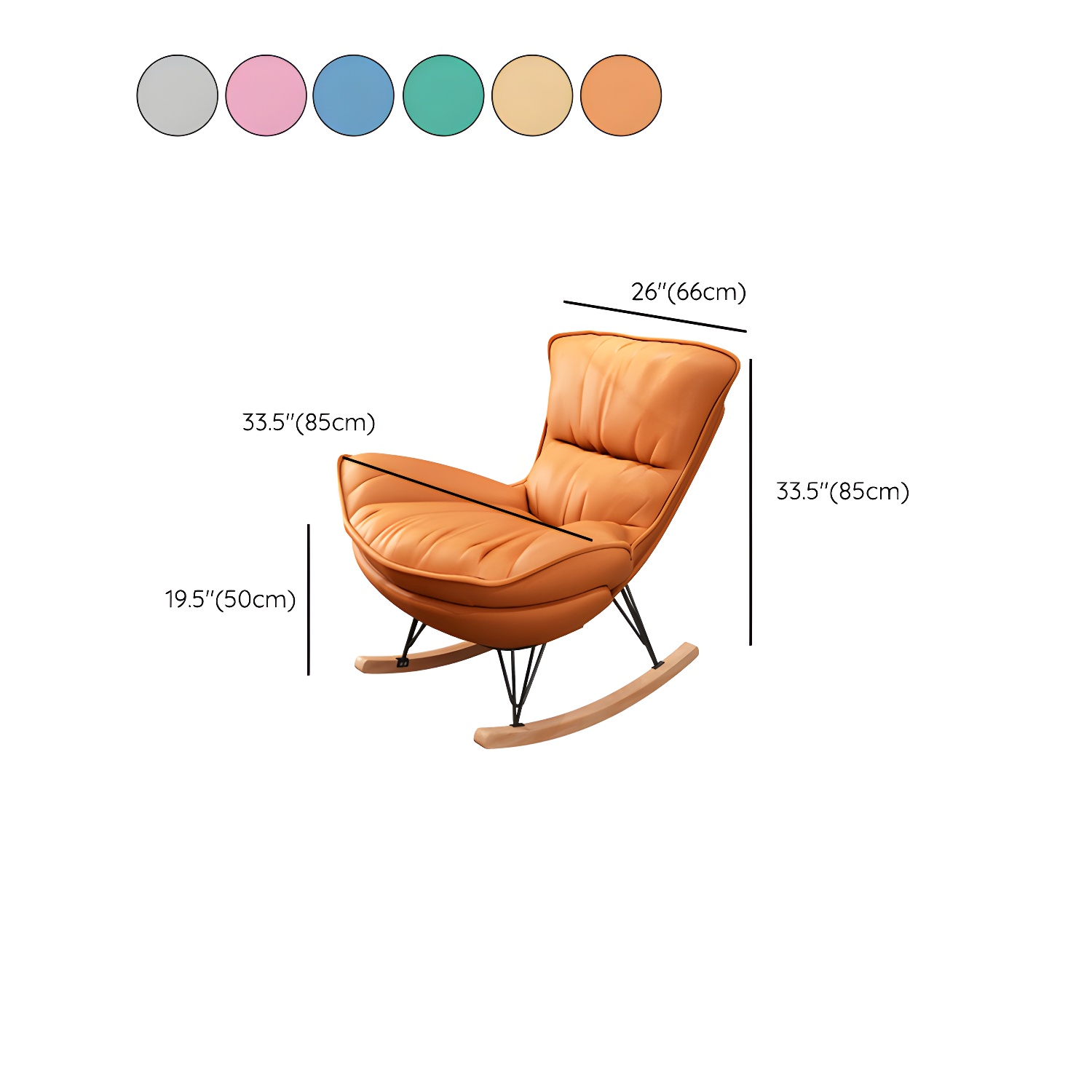 Glider Rocking Chair & Ottoman Set | Ormau - image 19