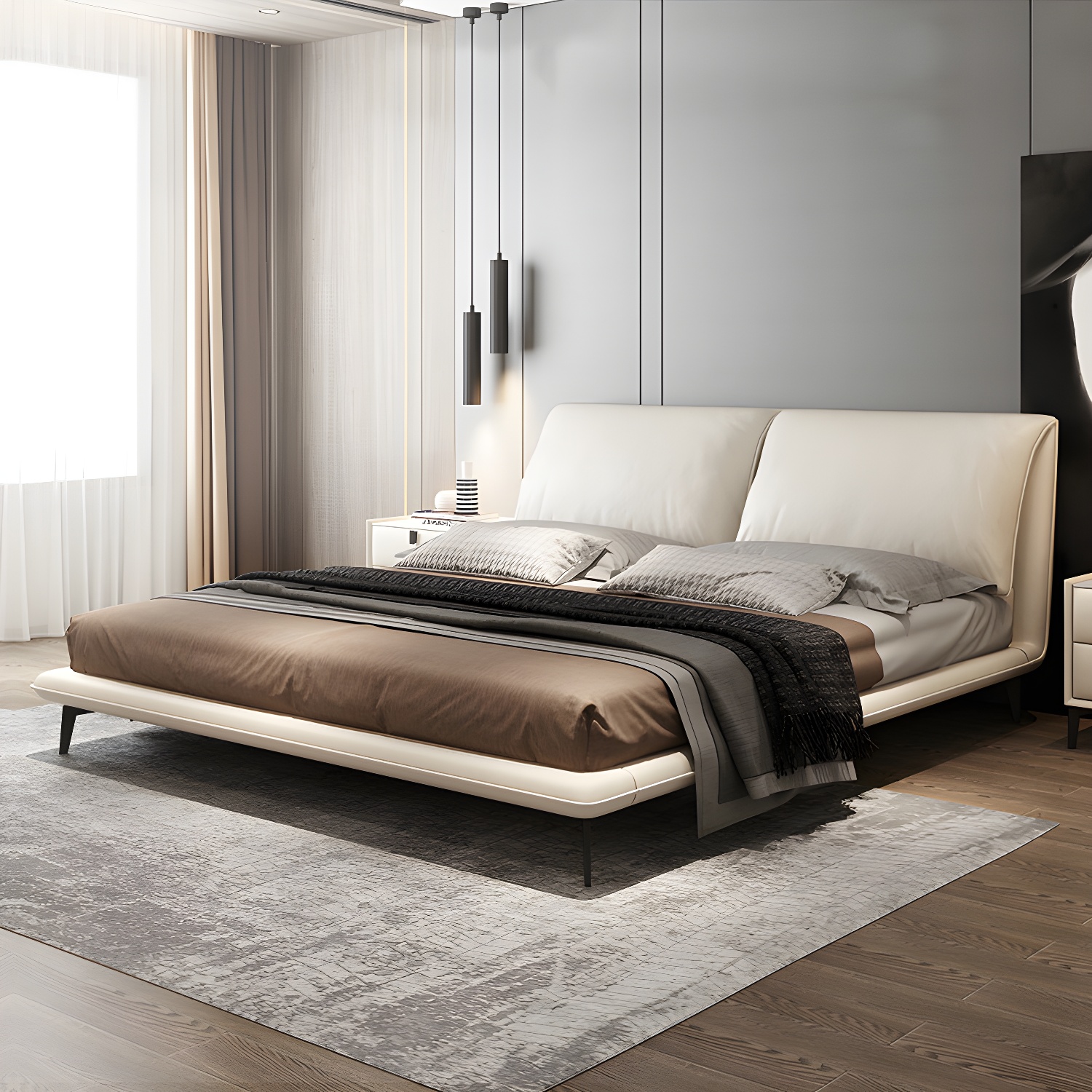 Leather Panel Bed | Ormau - image 4