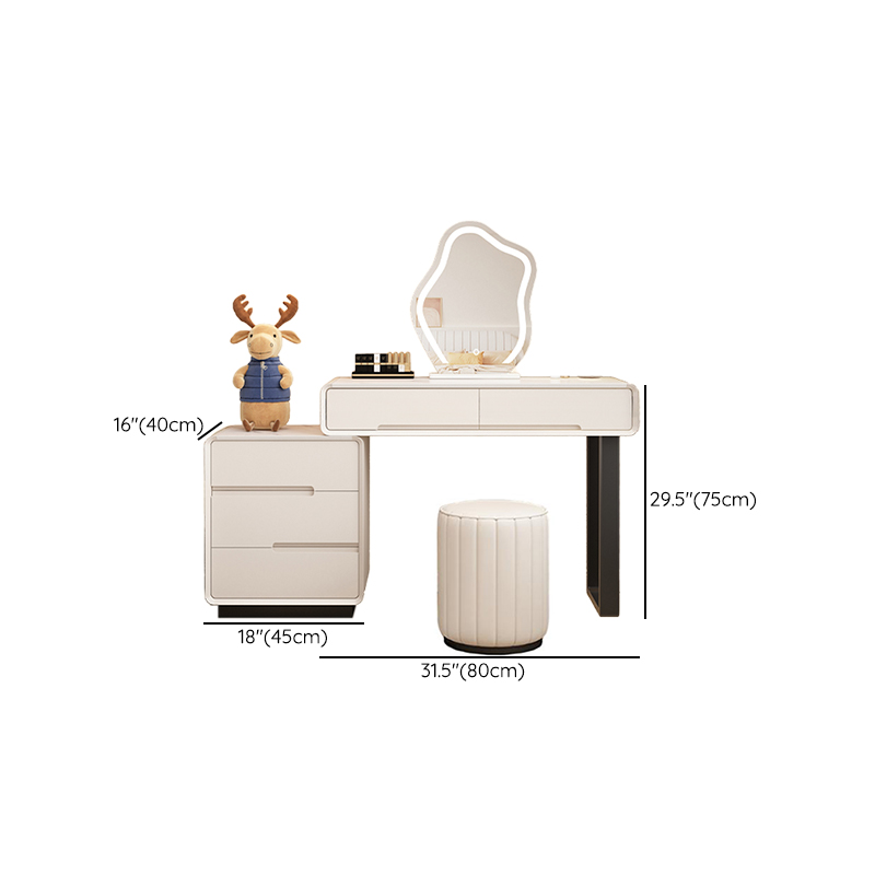Stone Vanity Set with Upholstered Chair | Ormau - image 13