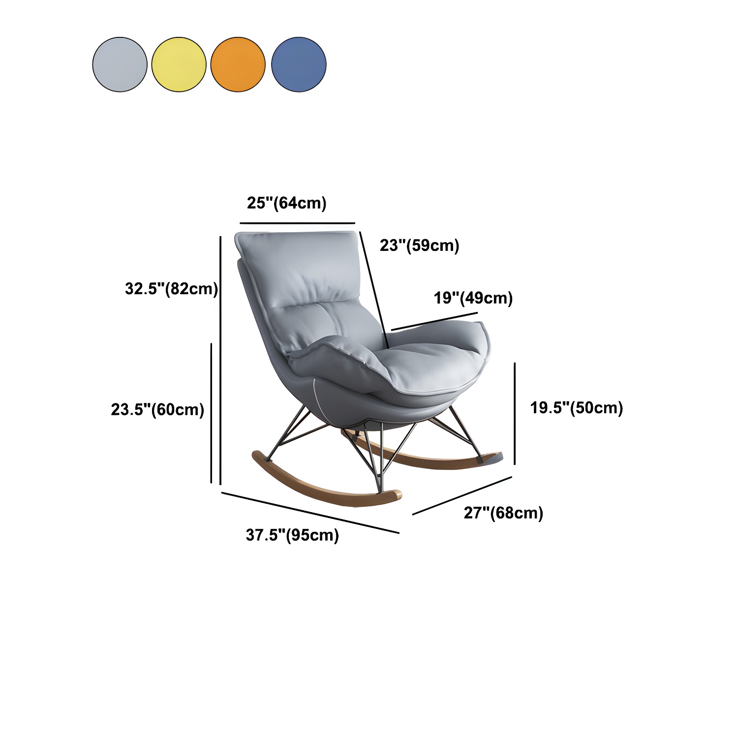 Wingback Rocking Chair & Ottoman | Ormau - image 19