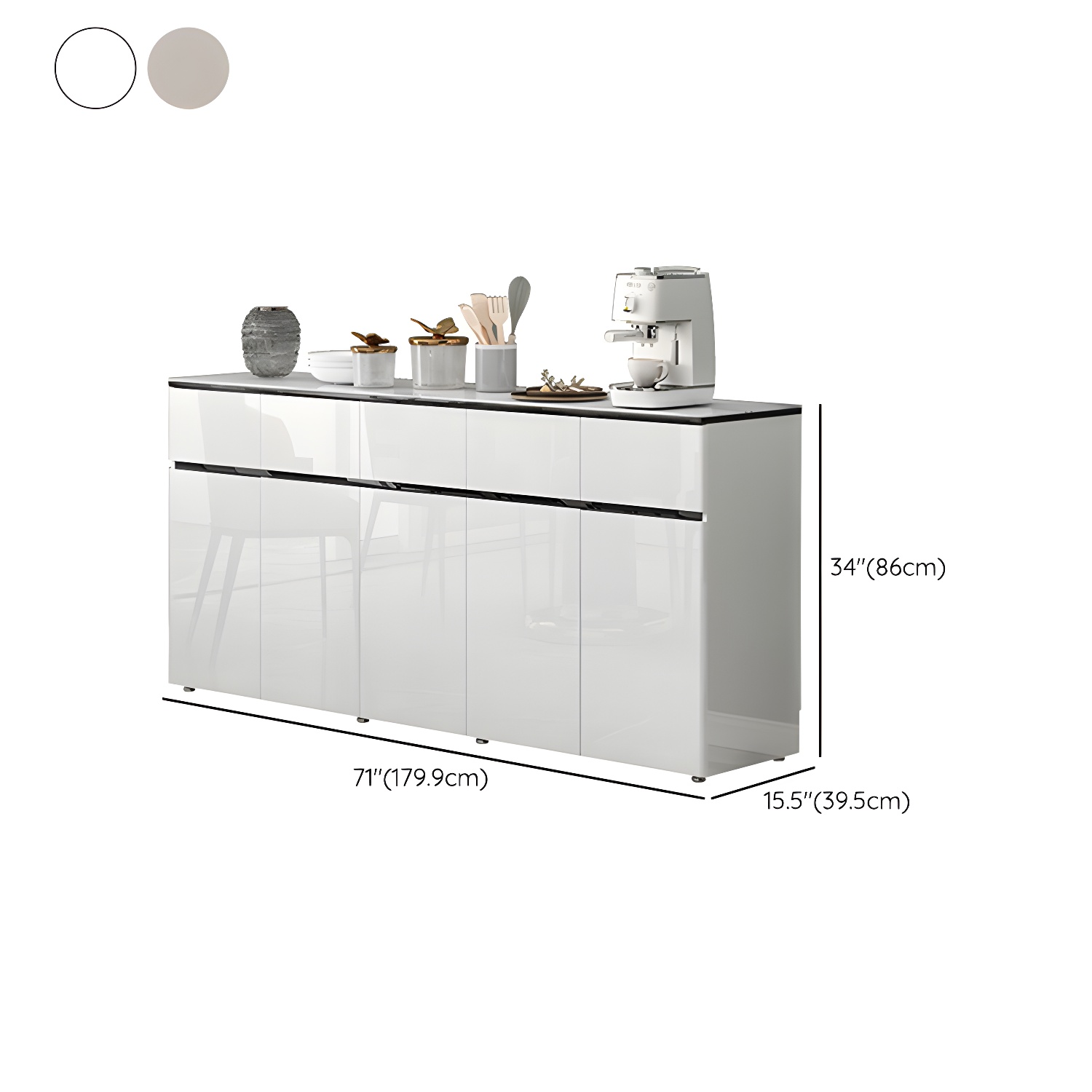 Glass Top Sideboard | Ormau - image 21