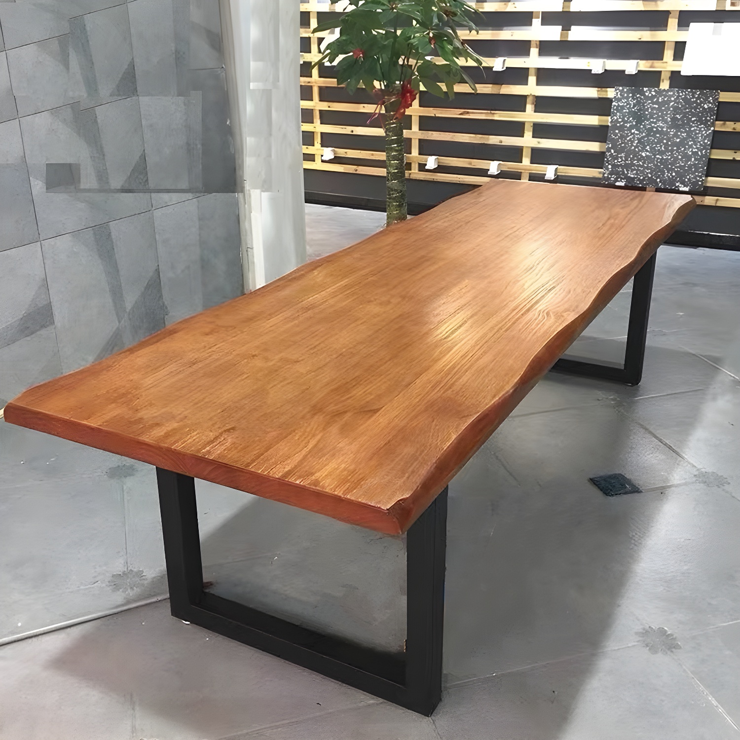 Industrial Pedestal Dining Table | Ormau - image 1