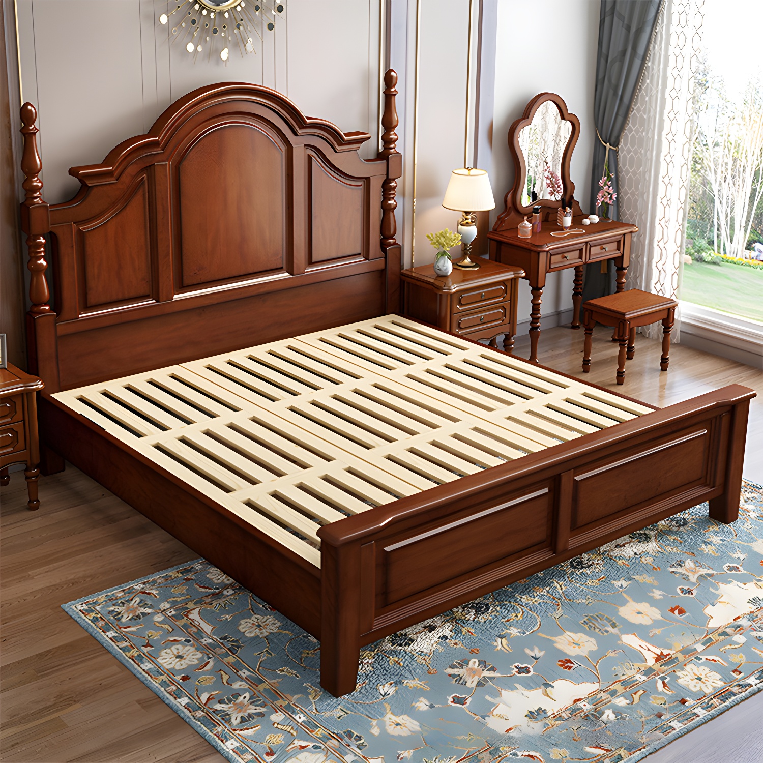 Arched Mahogany Bed | Ormau - image 2