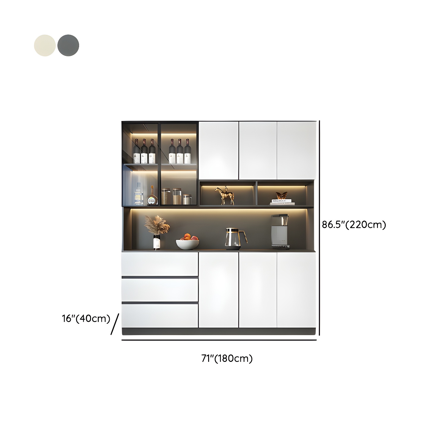 Modern Sideboard with Lighting | Ormau - image 25