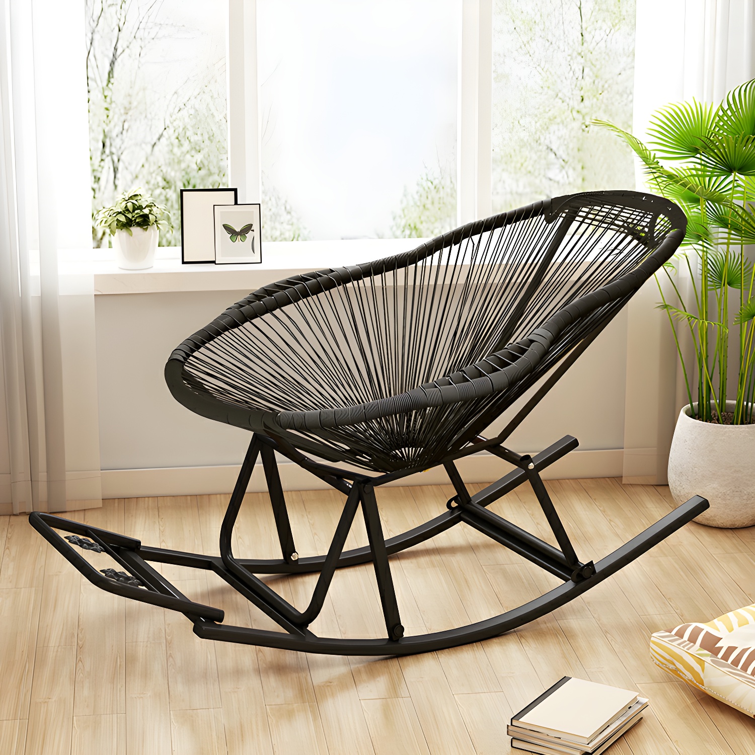 Wicker Rocking Accent Chair | Ormau - image 26