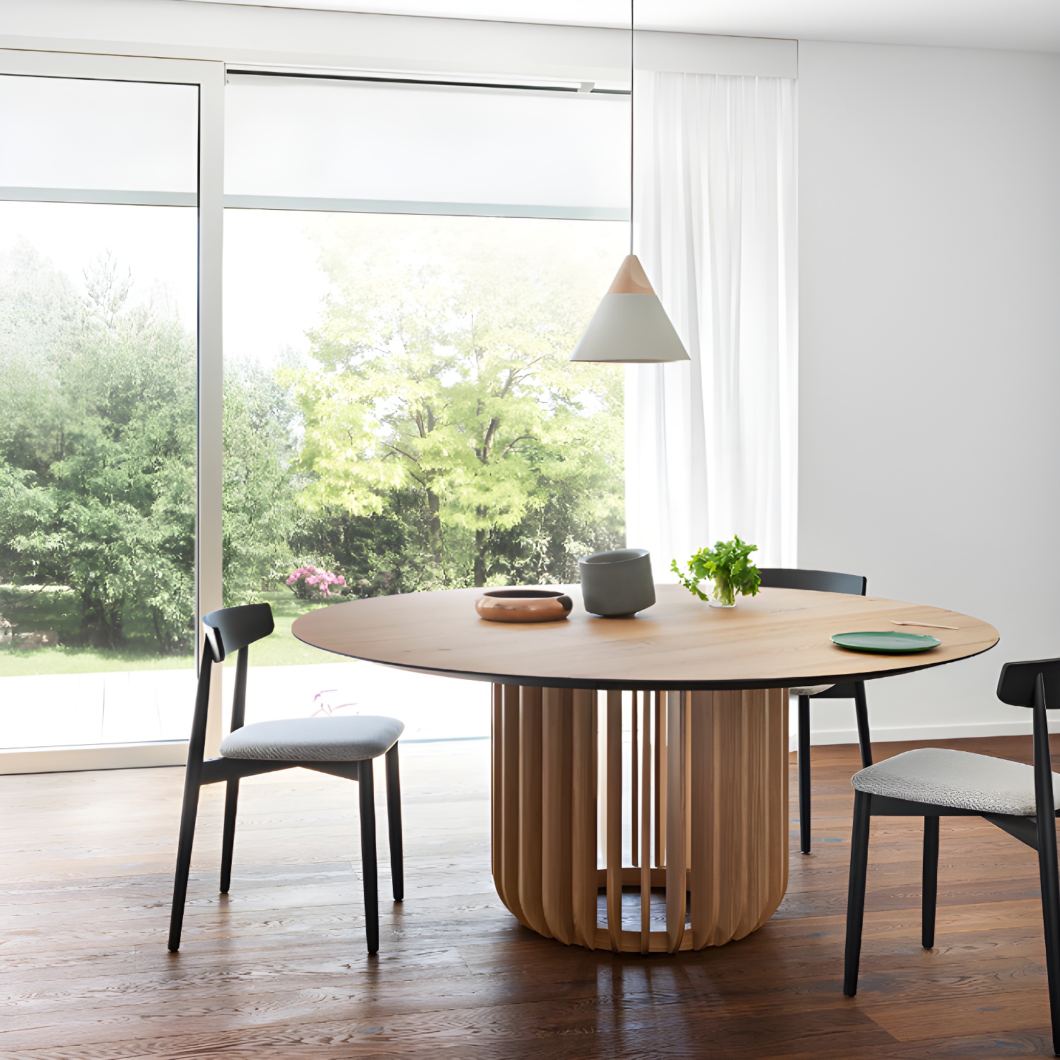 Simplicity Pedestal Dining Table | Ormau - image 3