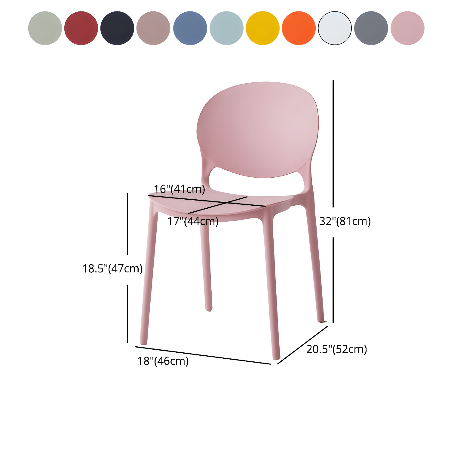 Modern Stackable Dining Chairs | Ormau - image 25