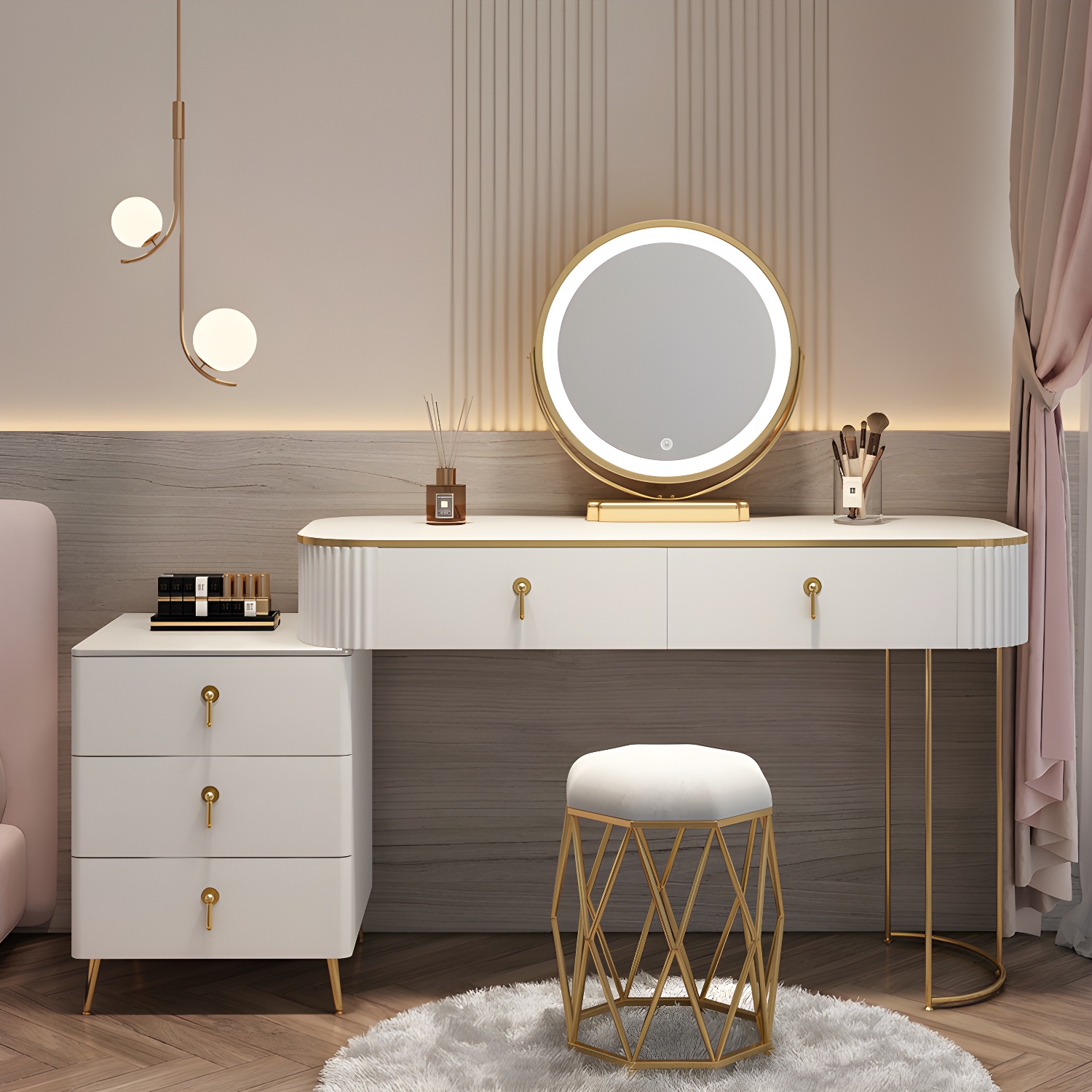 Mirrored Vanity Desk | Ormau - image 37