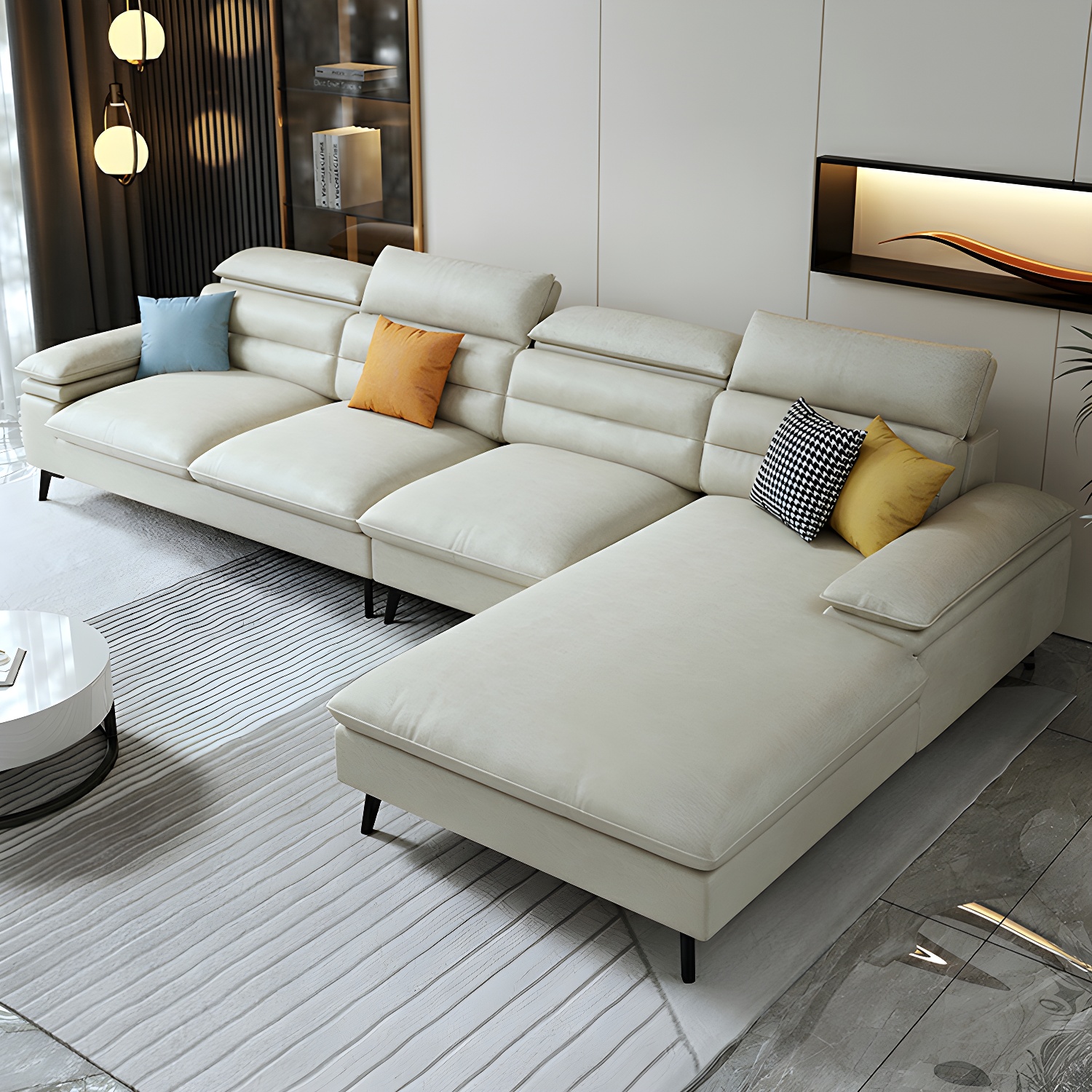 Modern L-Shape Sofa | Ormau - image 25