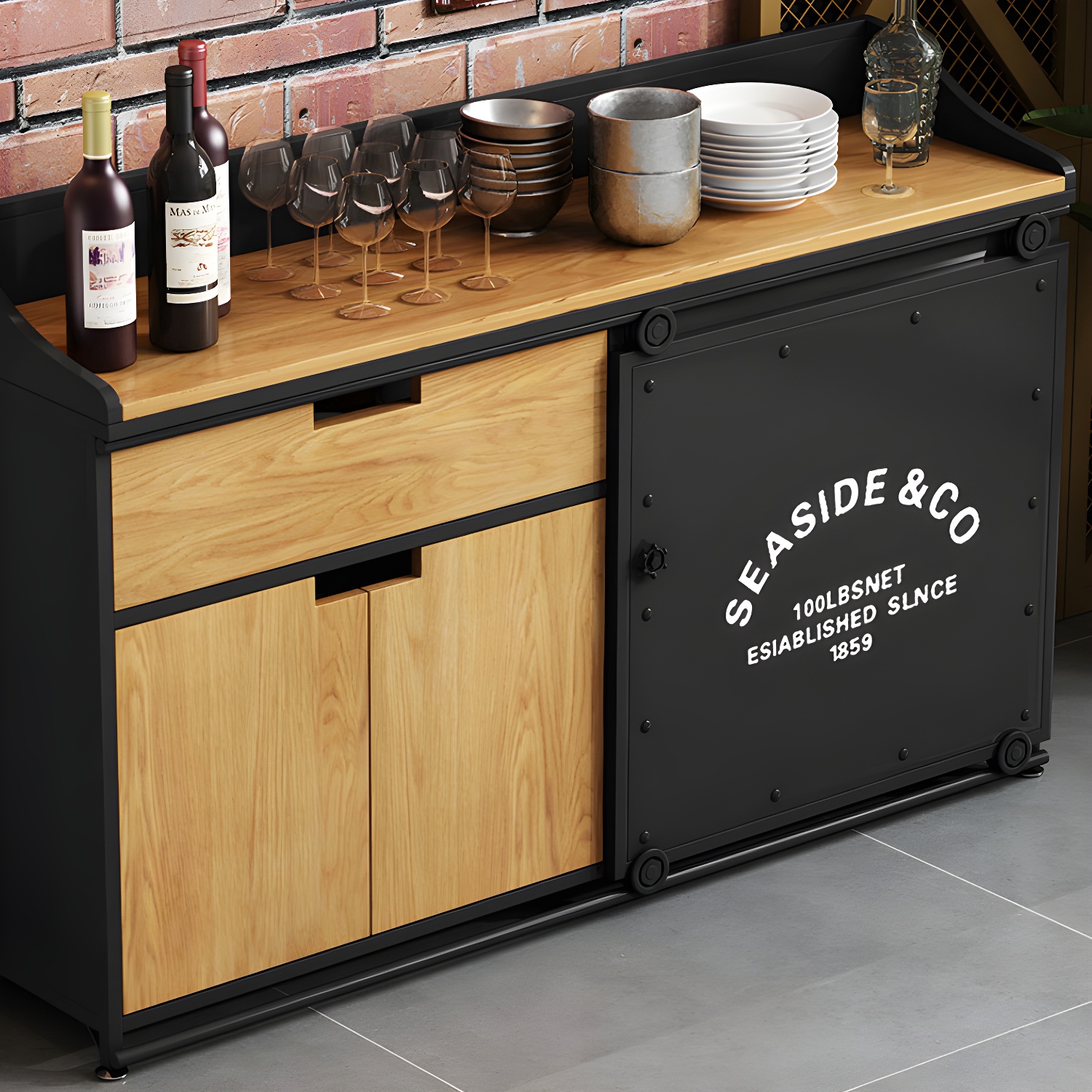 Metal & Wood Sideboard | Ormau - image 6