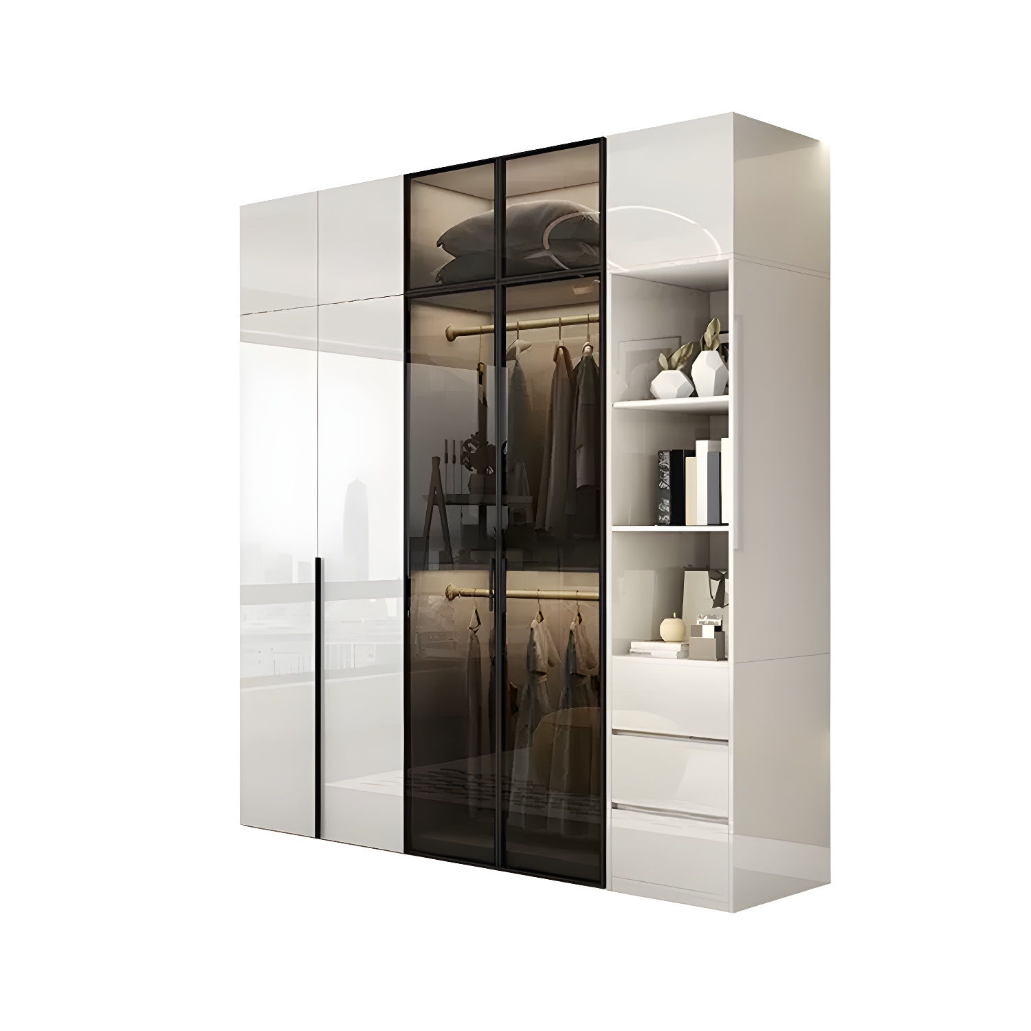 Sleek White Wardrobe | Ormau - image 56