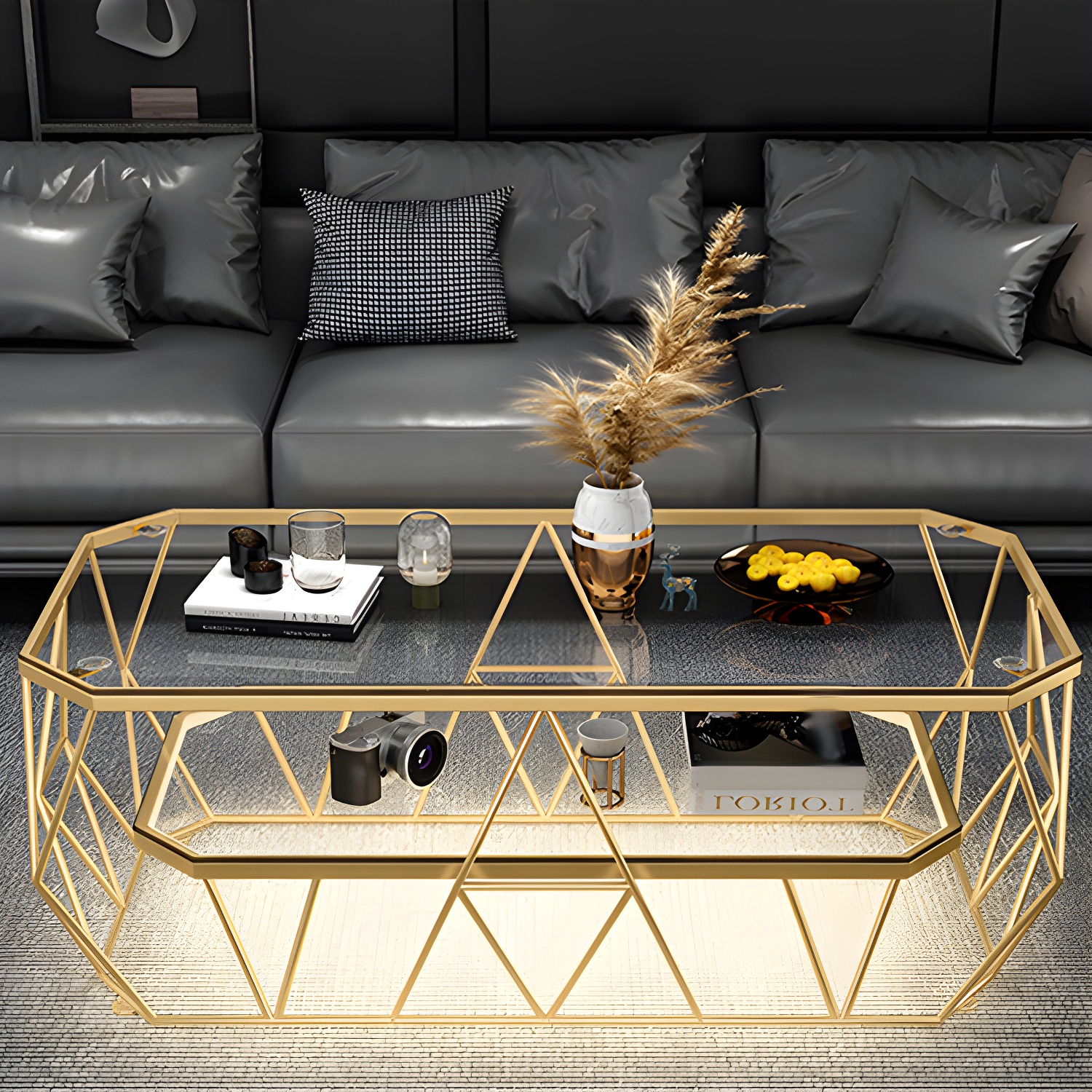 Octagon Glass Coffee Table | Ormau - image 9