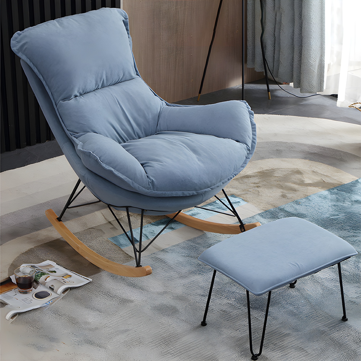 Rocking Chair & Ottoman Set | Ormau - image 12
