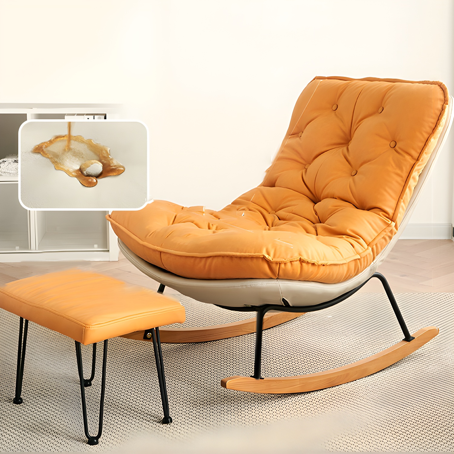 Button-Tufted Rocking Chair | Ormau - image 28
