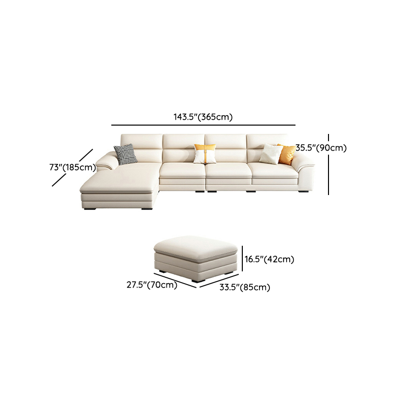 Modern White Sectional Sofa | Ormau - image 22