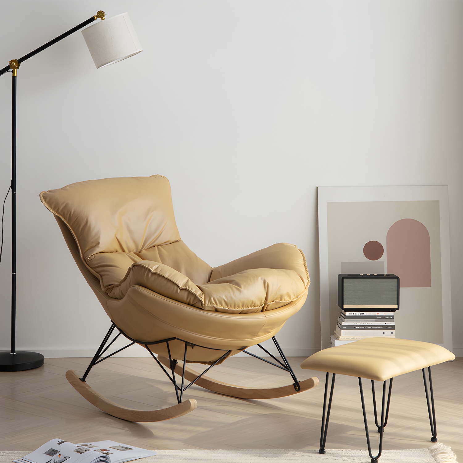 Modern Rocker & Ottoman Set | Ormau - image 9
