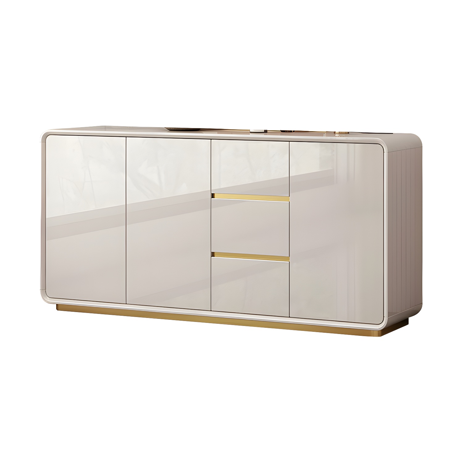Glam White Sideboard Credenza | Ormau - image 23