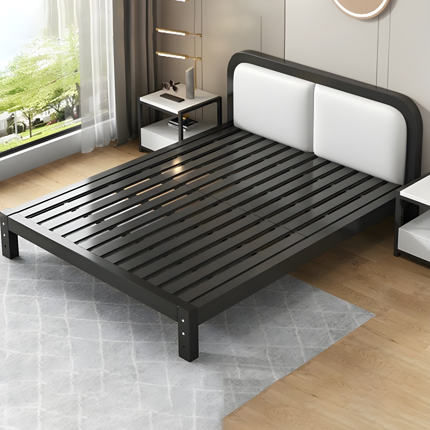 Modern Panel Bed | Ormau - image 28