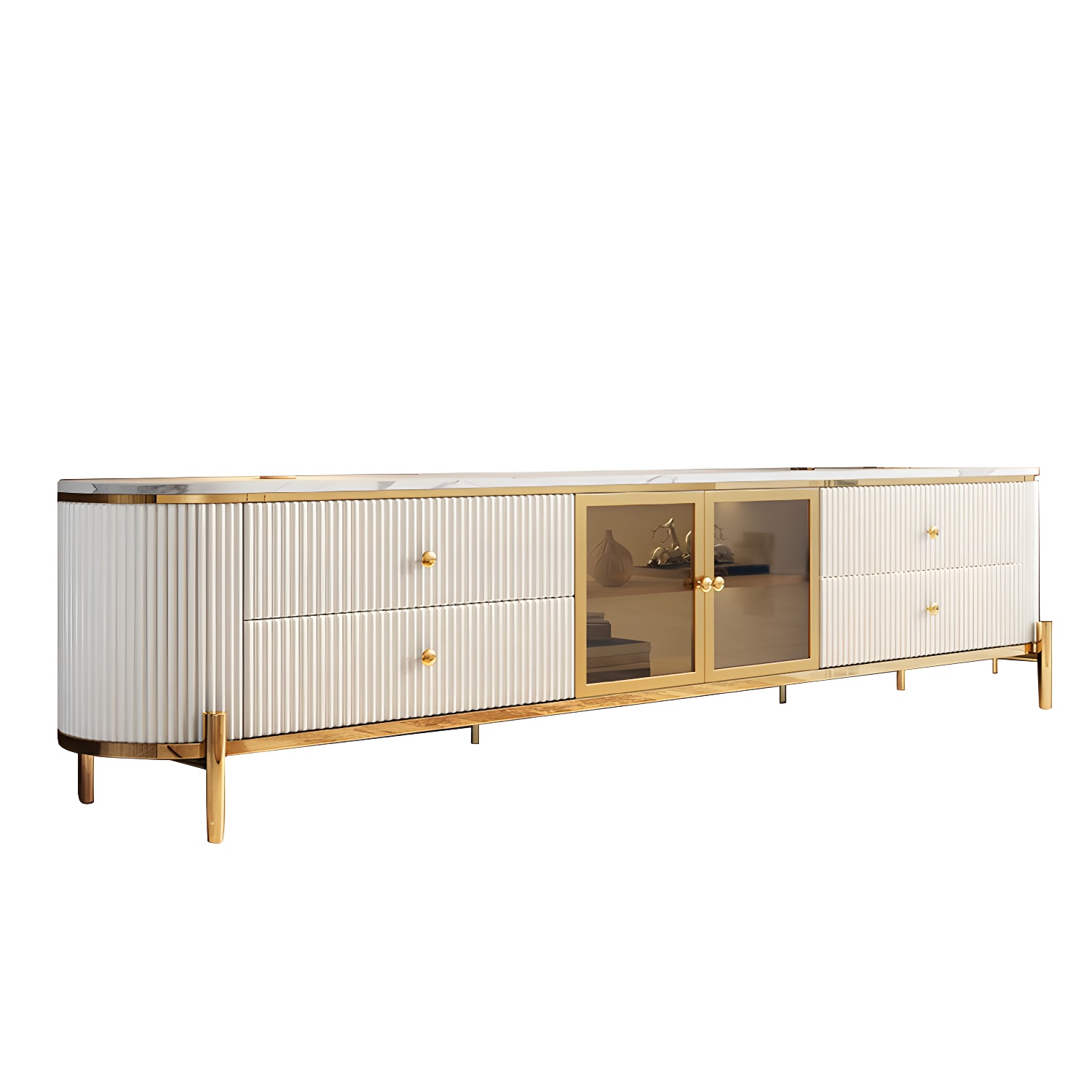 Modern Stone Media Console | Ormau - image 7