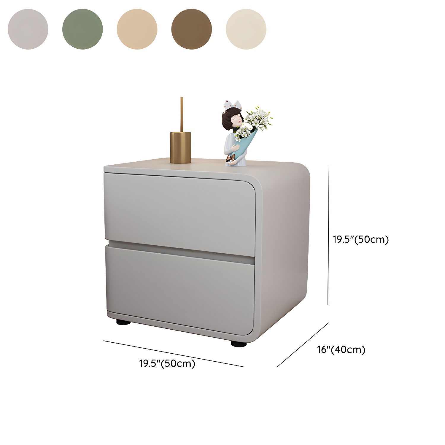 Drawer Storage Nightstand | Ormau - image 14