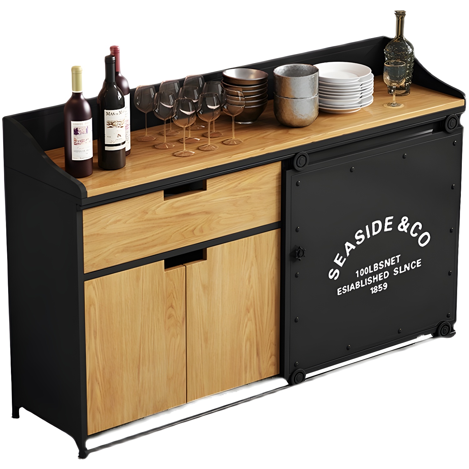 Metal & Wood Sideboard | Ormau - image 9
