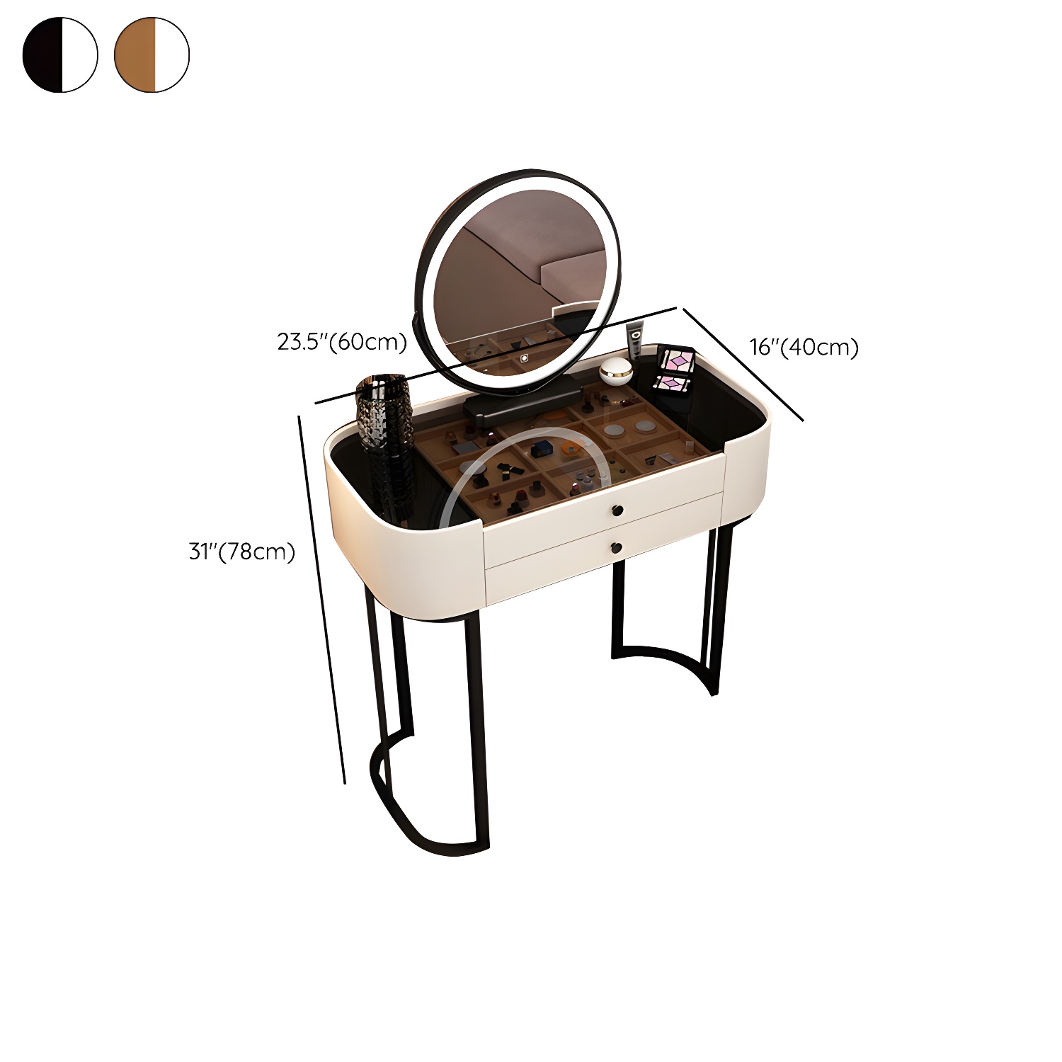 Glam Glass Vanity | Ormau - image 16