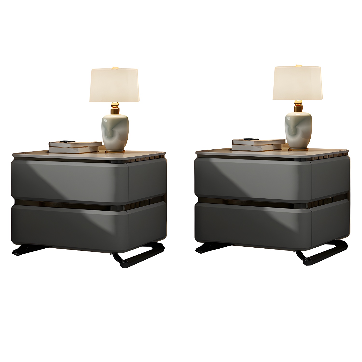 Modern Stone Nightstand | Ormau - image 37