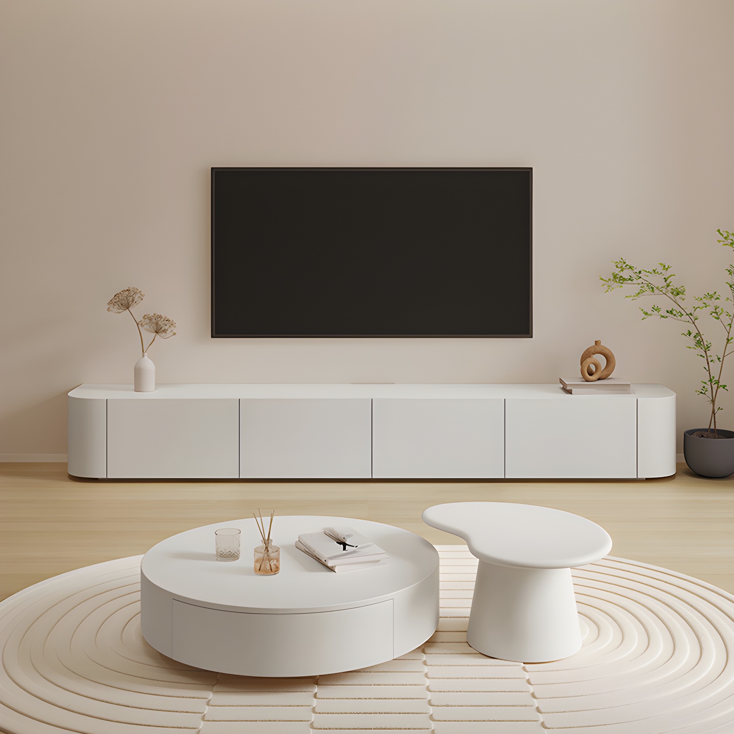 Modern White Oak TV Stand | Ormau - image 4