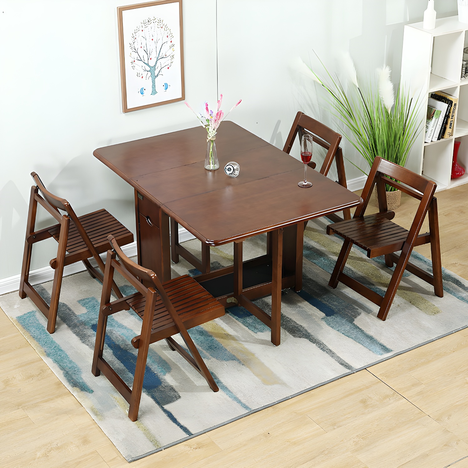 Collapsible Wood Dining Set | Ormau - image 8