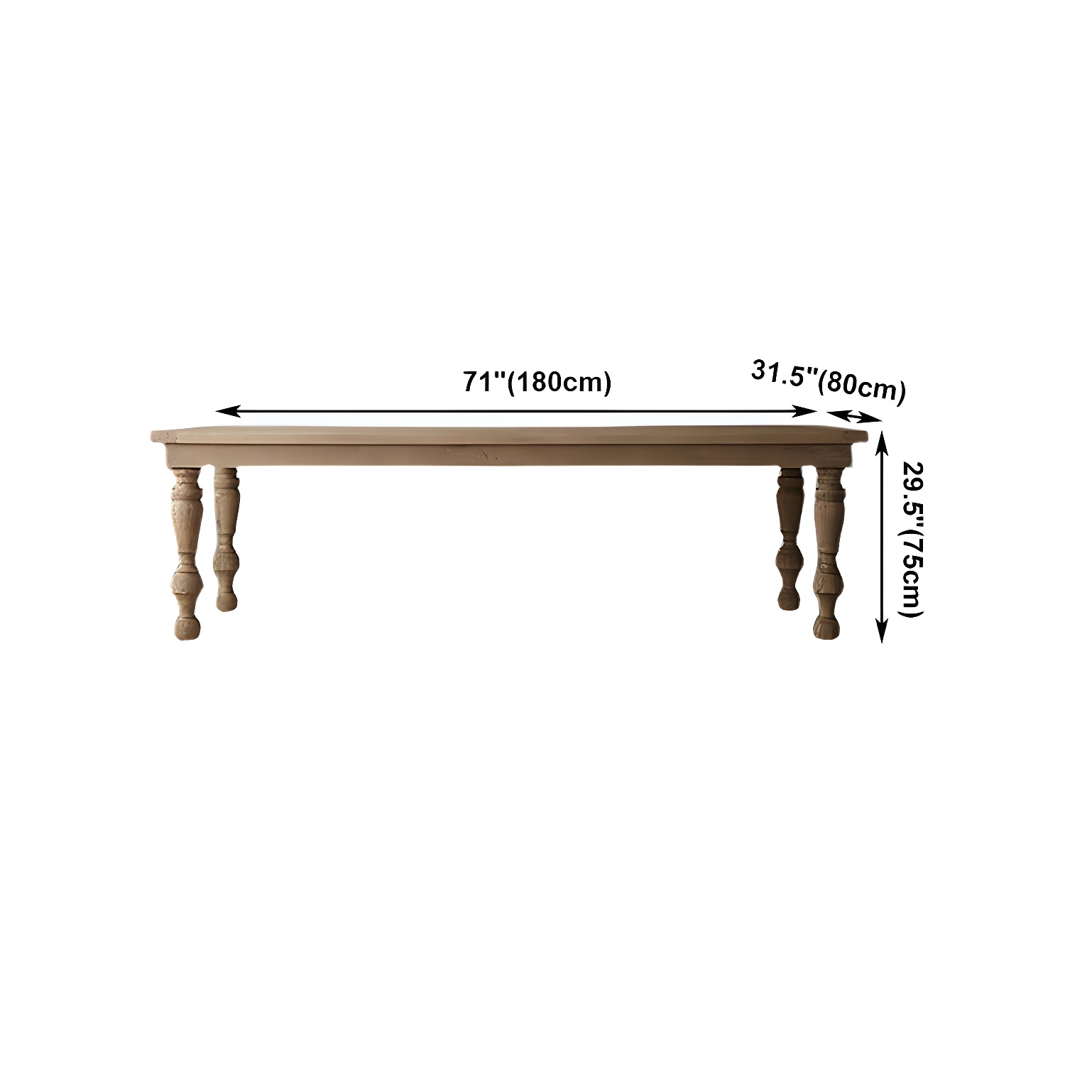 Modern Pine Dining Table | Ormau - image 11