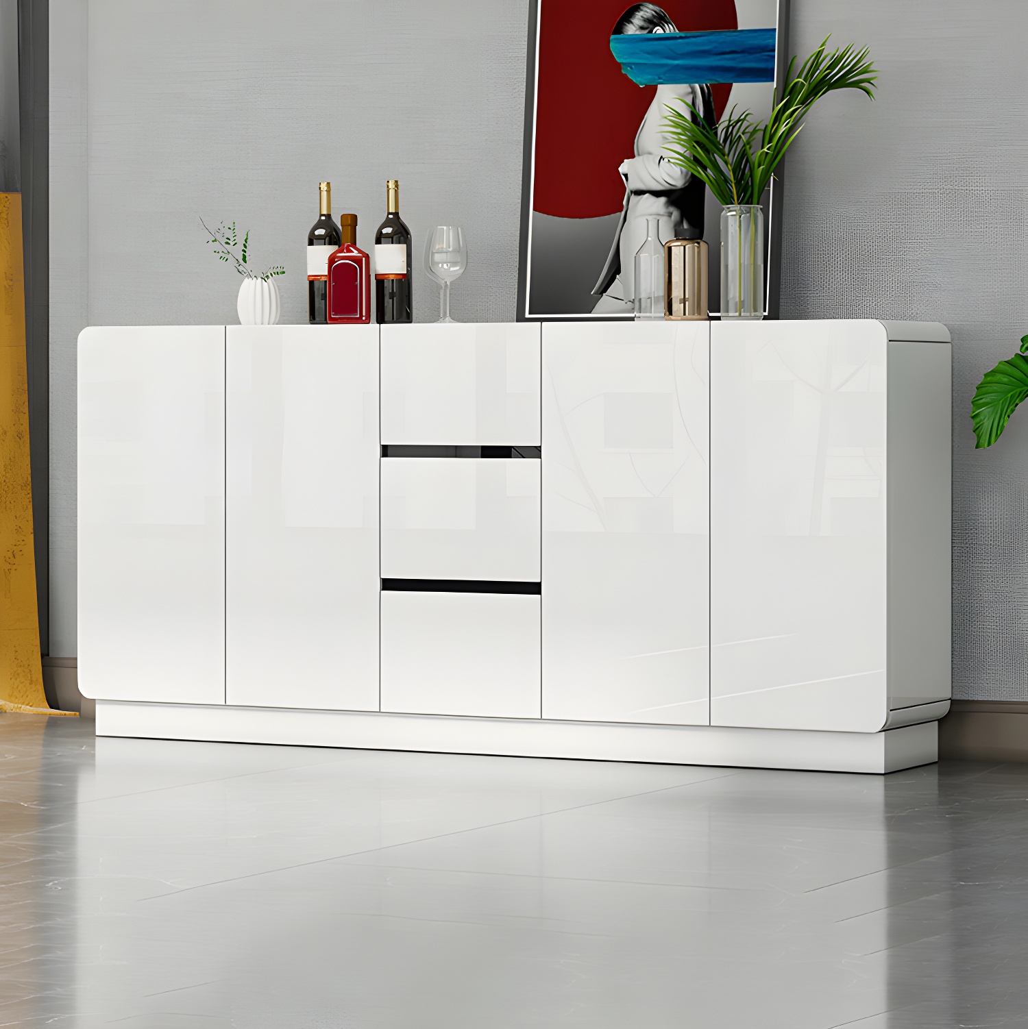 Modern White Sideboard | Ormau - image 3
