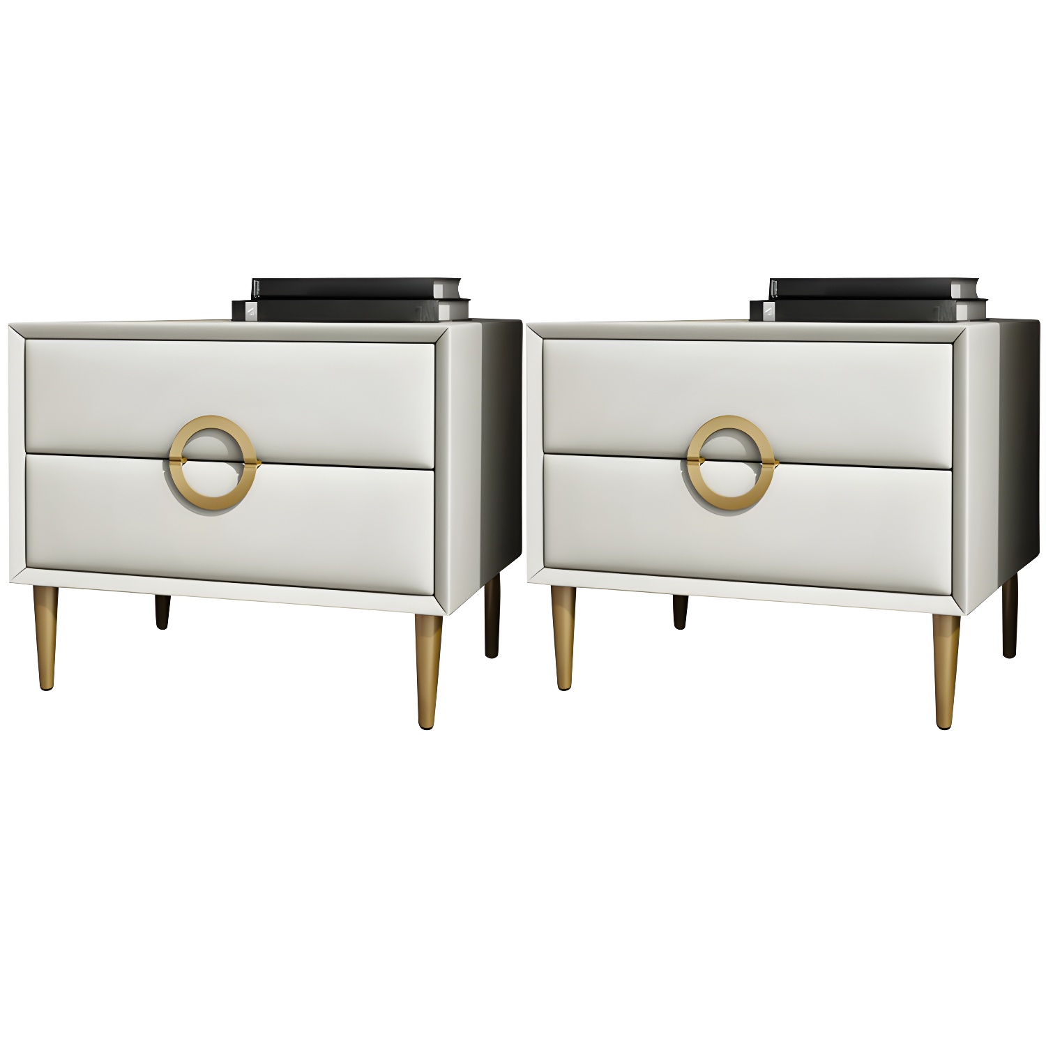 Glam Nightstand with Drawers | Ormau - image 30