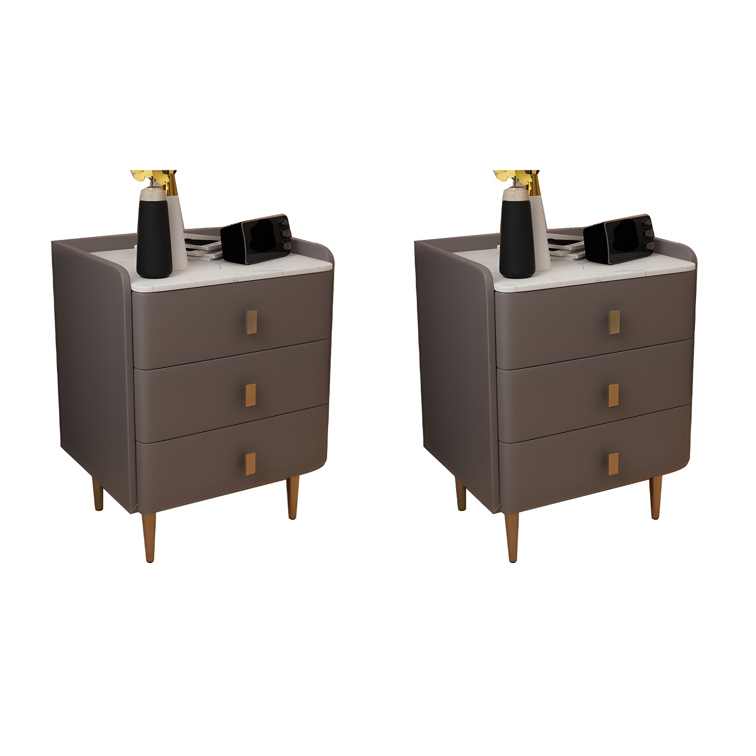Glam Accent Table Nightstand | Ormau - image 26