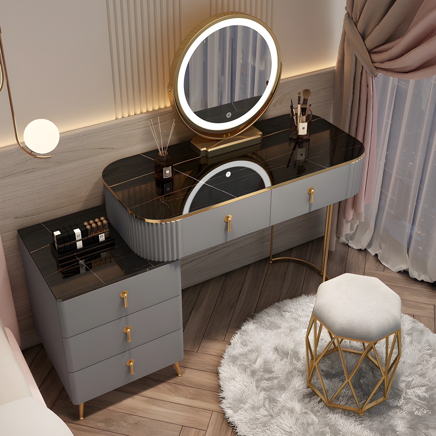 Mirrored Vanity Desk | Ormau - image 40