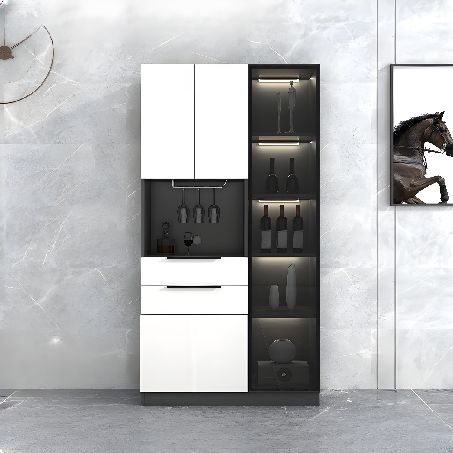 Elegant Glass Door Sideboard | Ormau - image 32