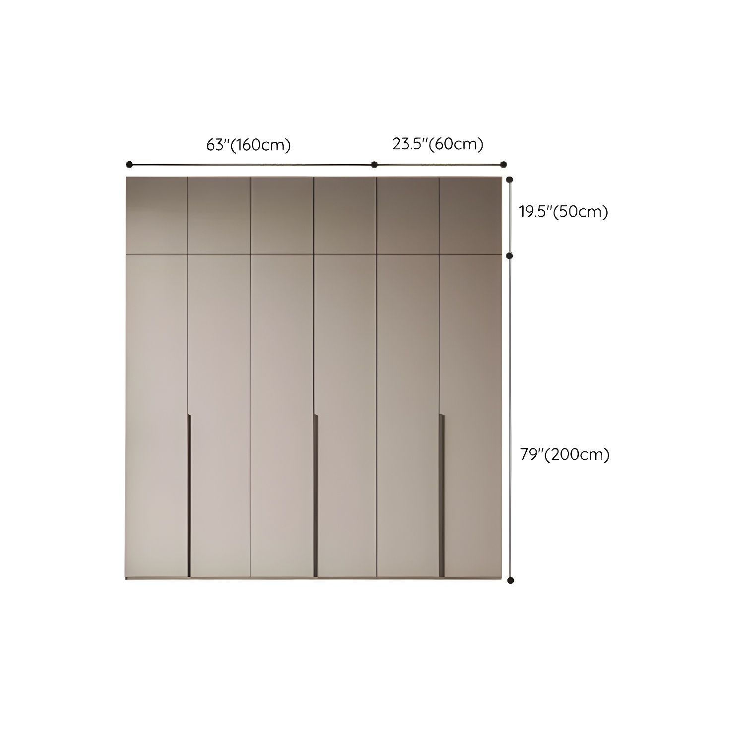 Modern Grey Wood Armoire | Ormau - image 36