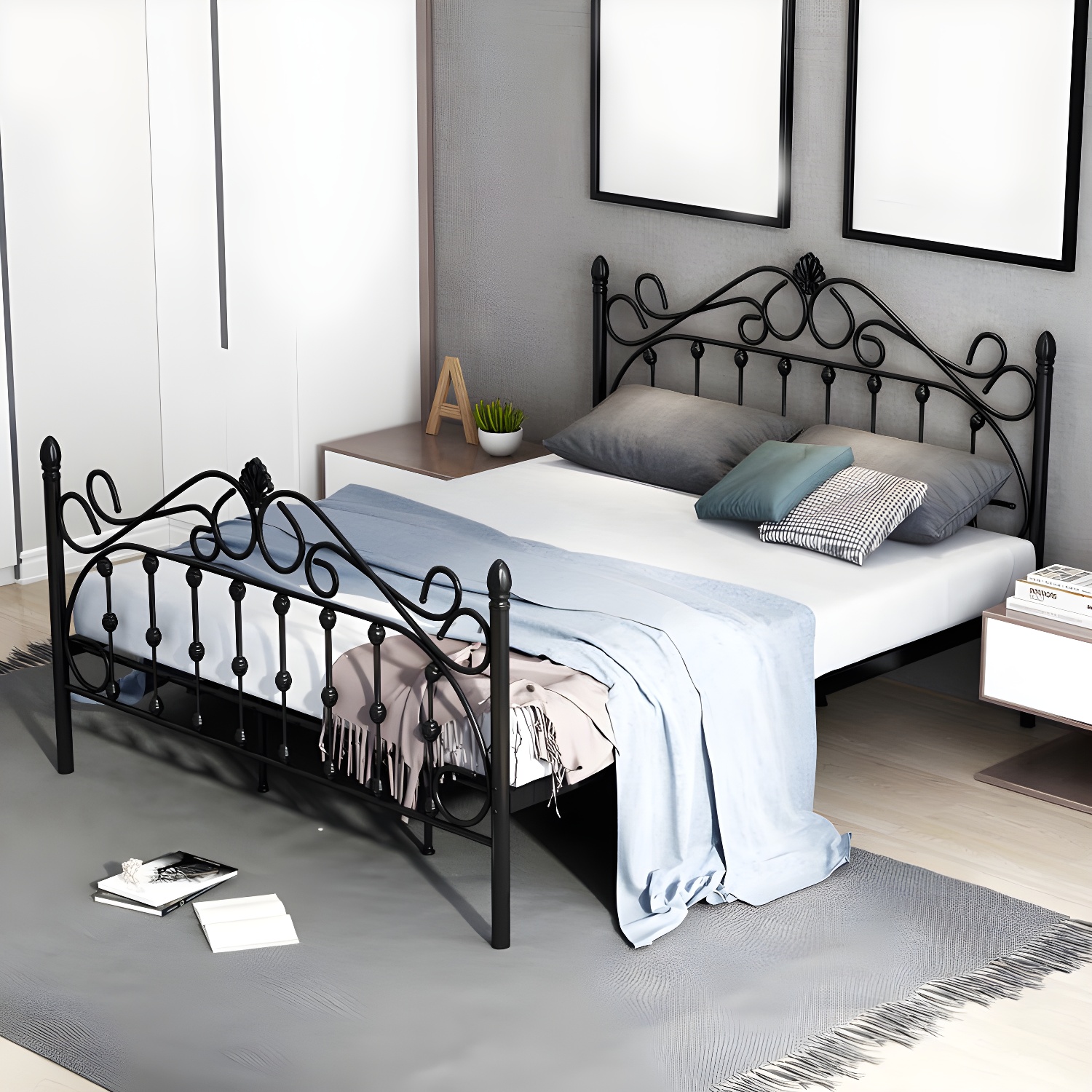 Industrial Iron Bed | Ormau - image 5