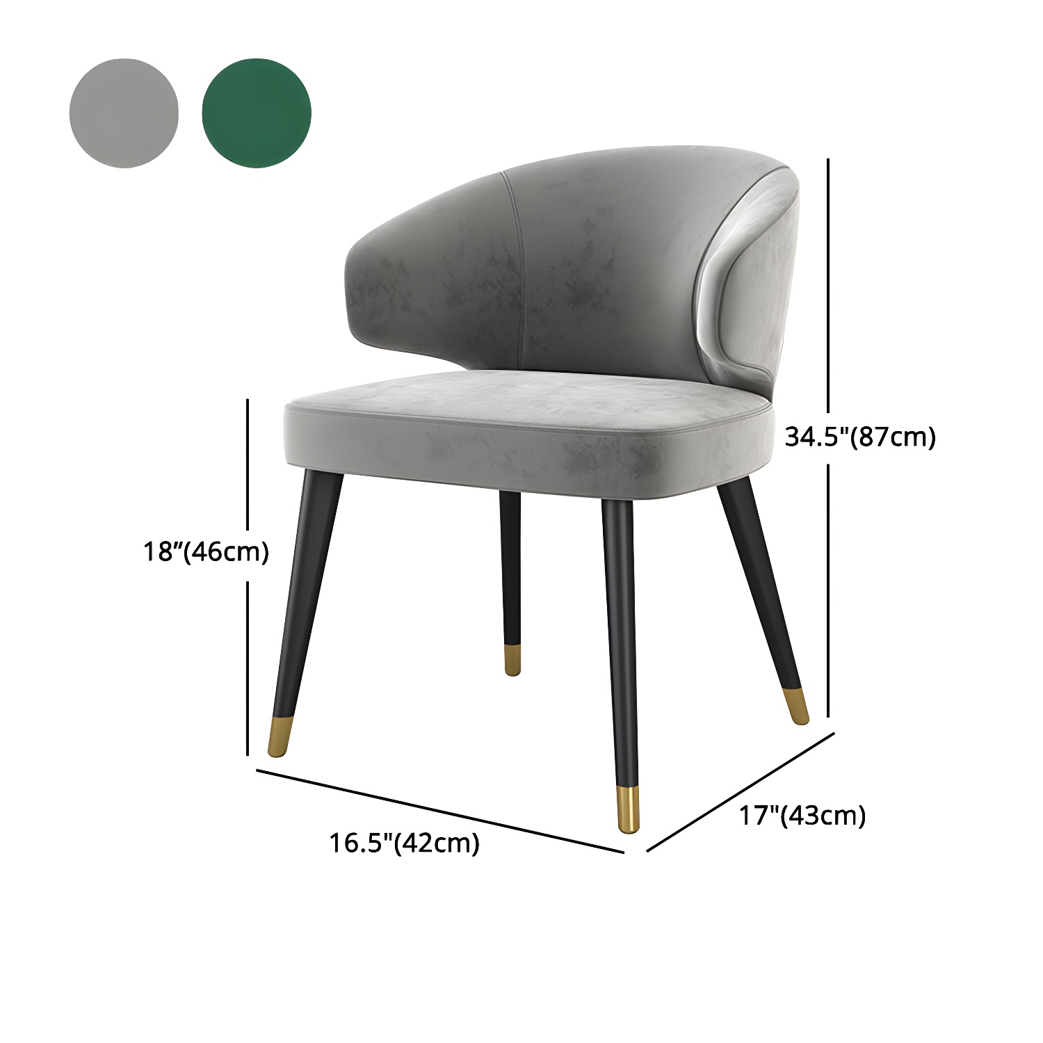 Glam Gray Dining Set | Ormau - image 13