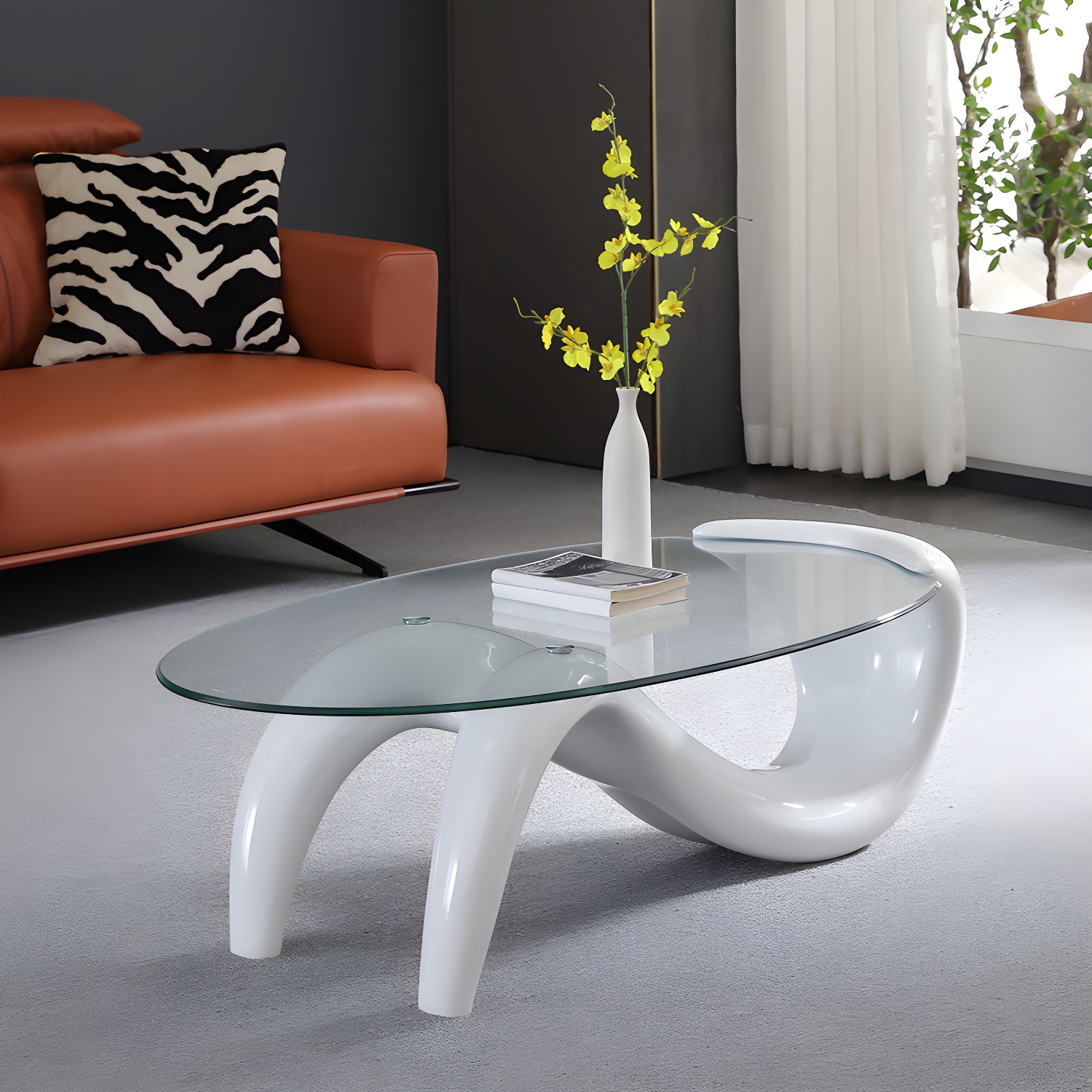 Glass & Steel Coffee Table | Ormau - image 6