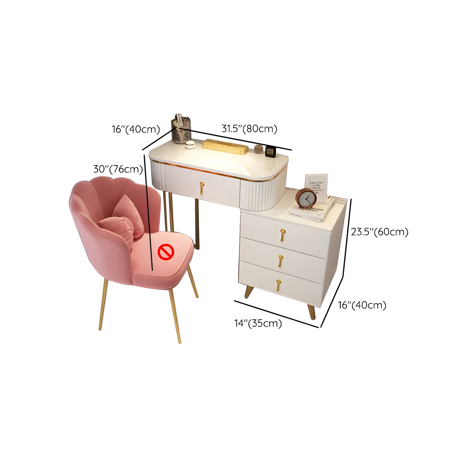 Makeup Vanity with Lighted Mirror | Ormau - image 21