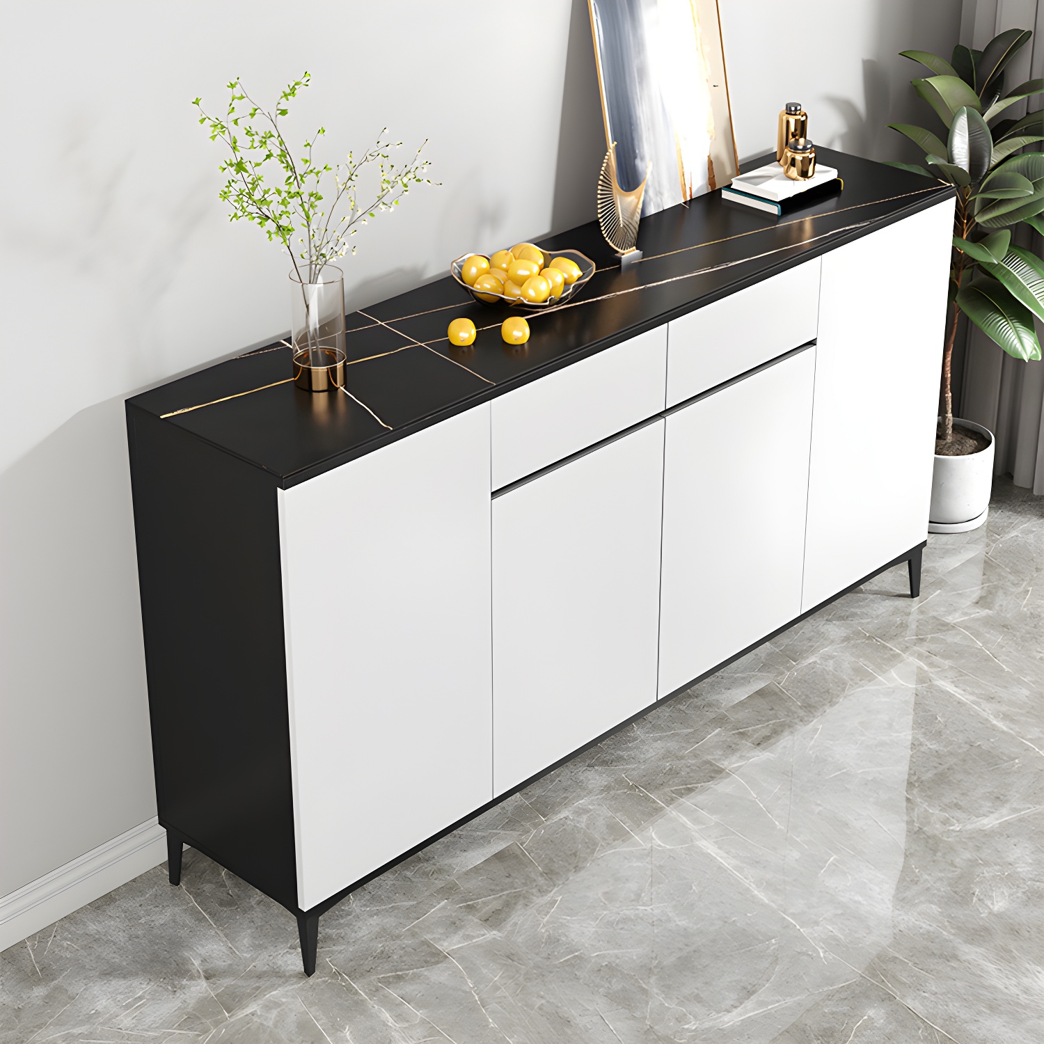 White Wood Buffet Sideboard | Ormau - image 2