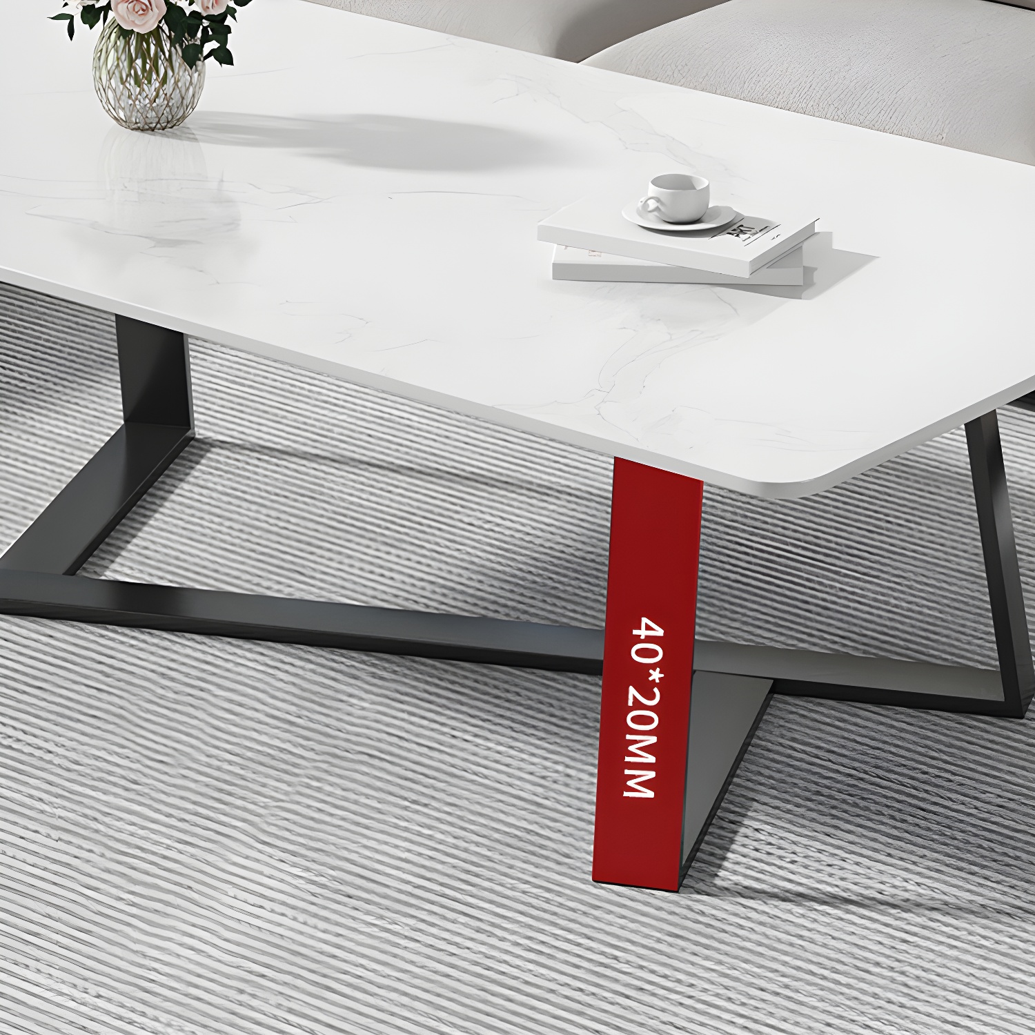 Stone & Steel Coffee Table | Ormau - image 13