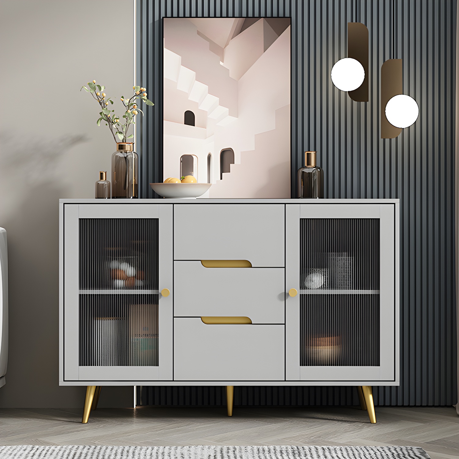 Modern Glass Door Sideboard | Ormau - image 23