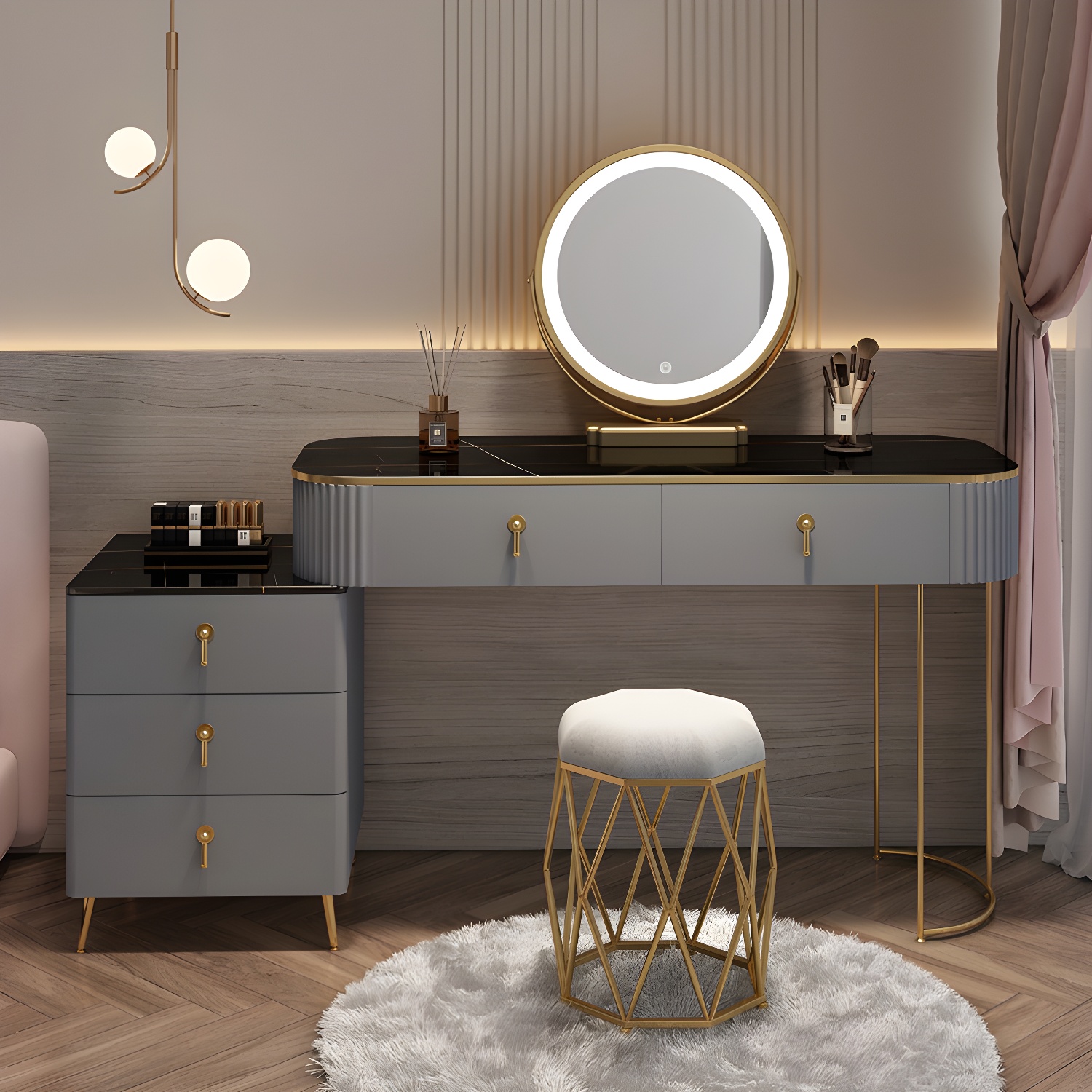 Mirrored Vanity Desk | Ormau - image 36