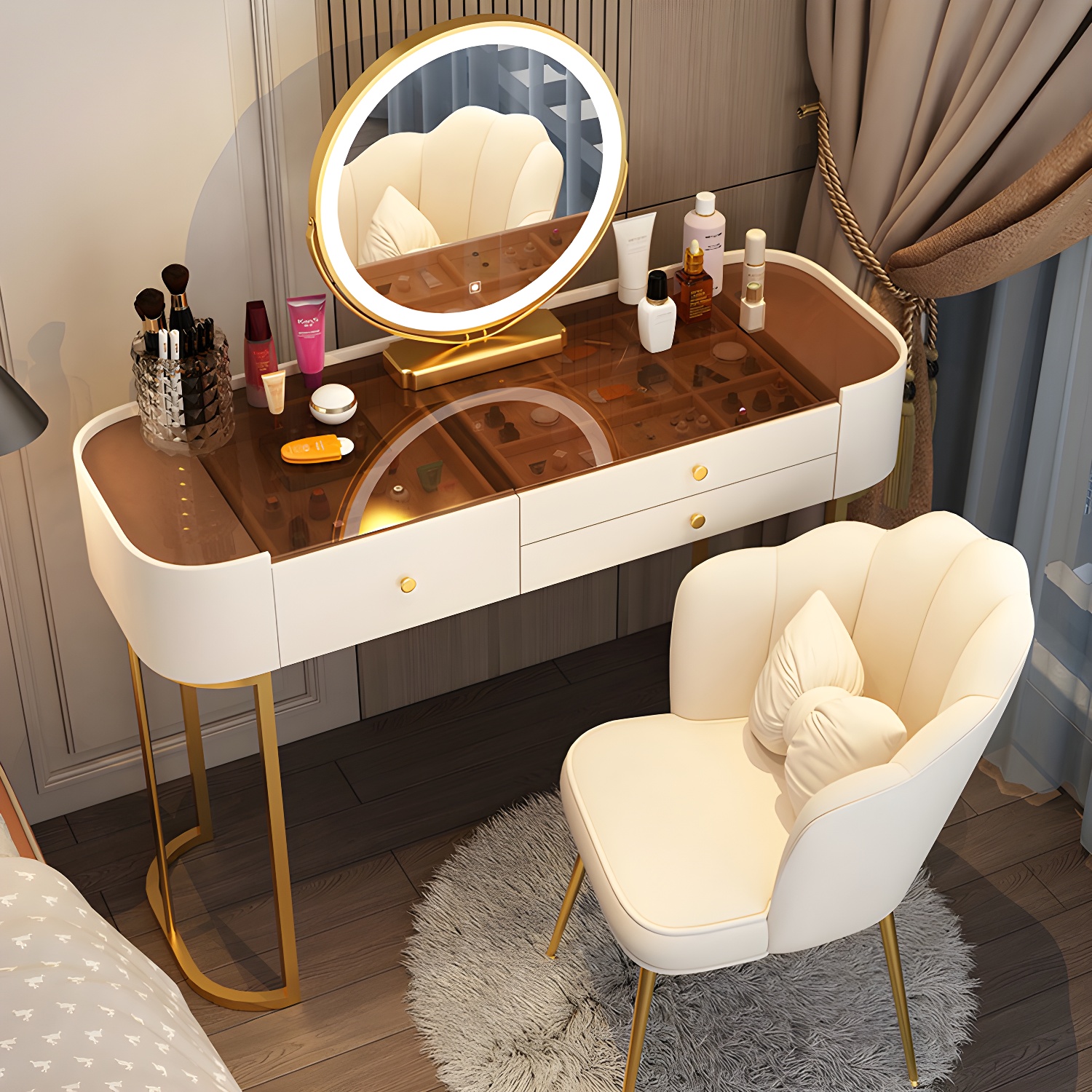 Glam Glass Vanity | Ormau - image 7