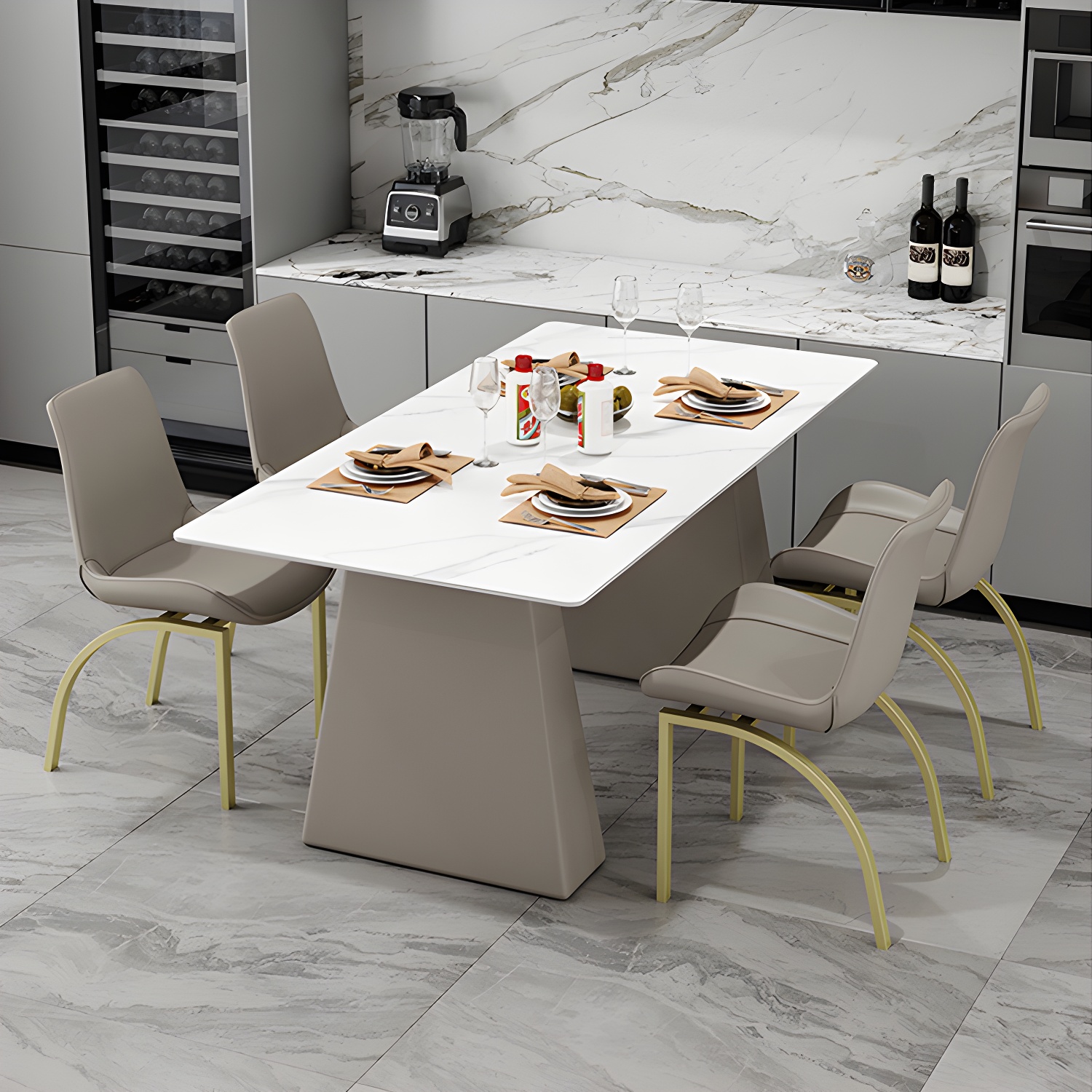 Modern Stone Dining Set | Ormau - image 25