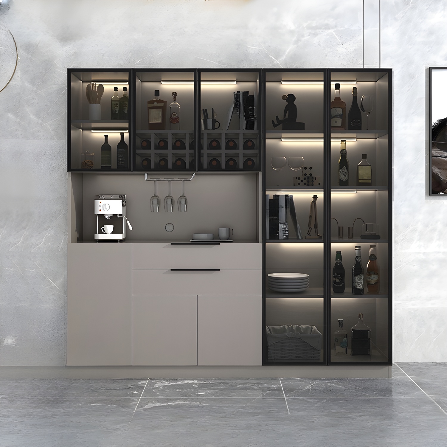 Elegant Glass Door Sideboard | Ormau - image 33