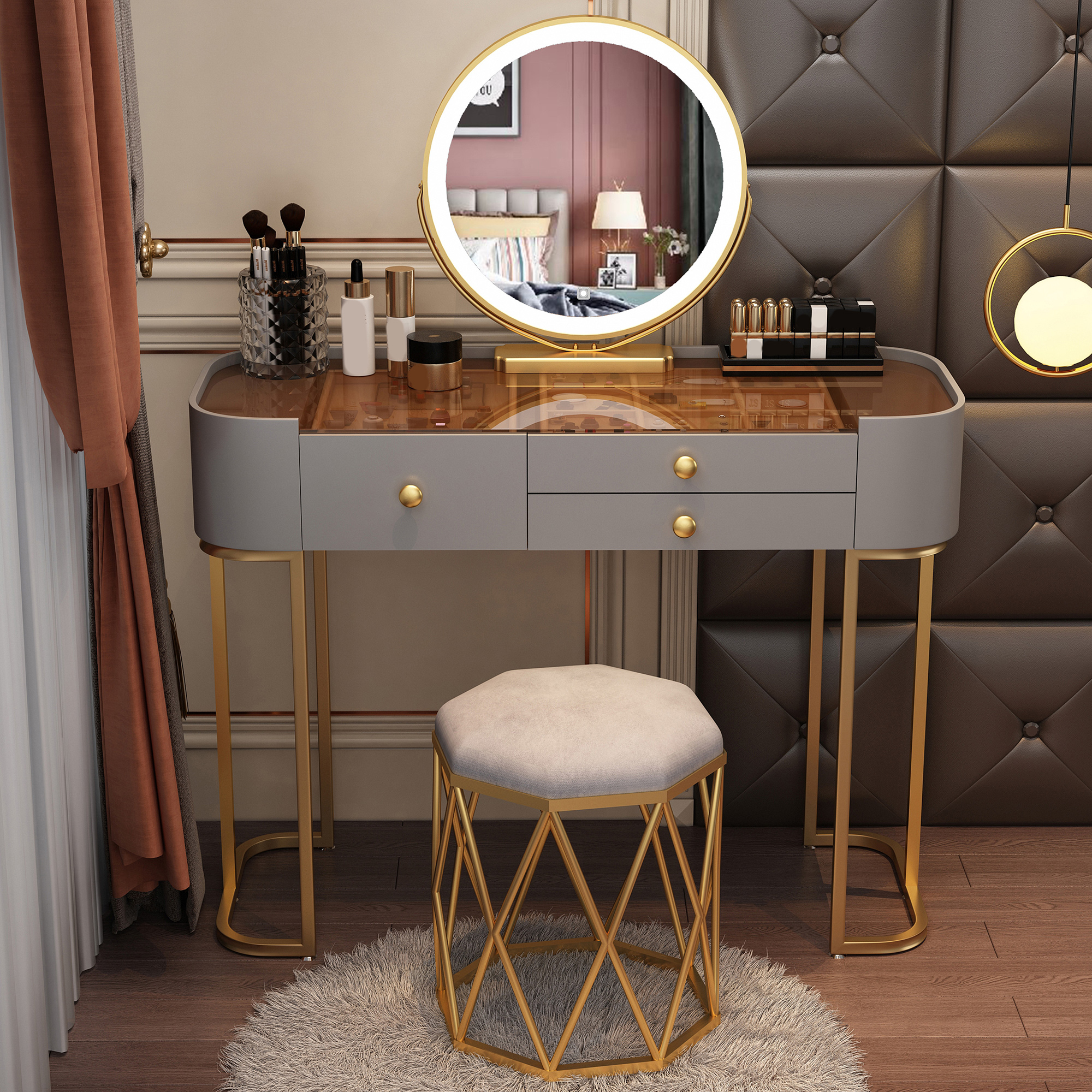 Glam Glass Vanity | Ormau - image 38