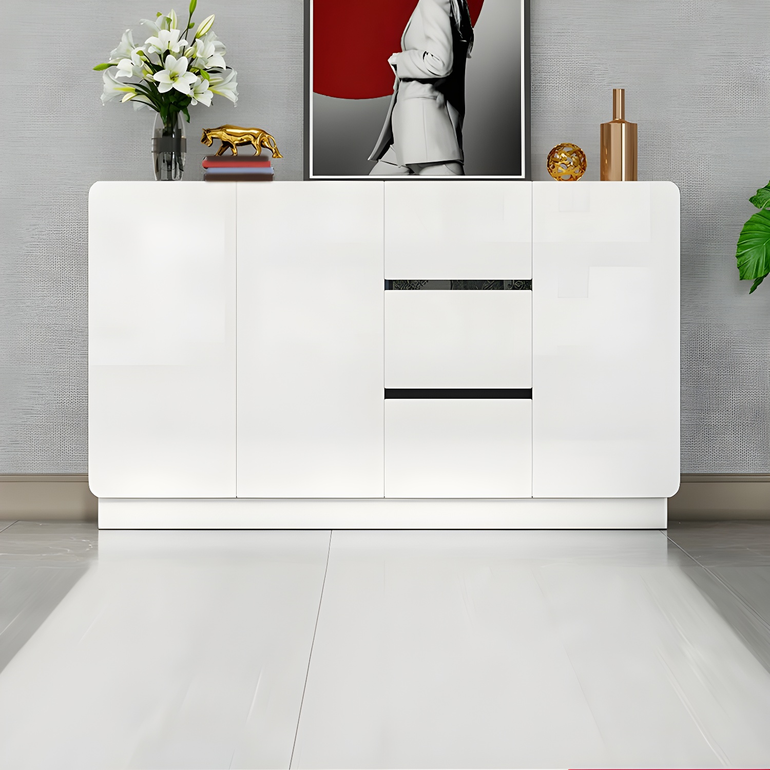 Modern White Sideboard | Ormau - image 26