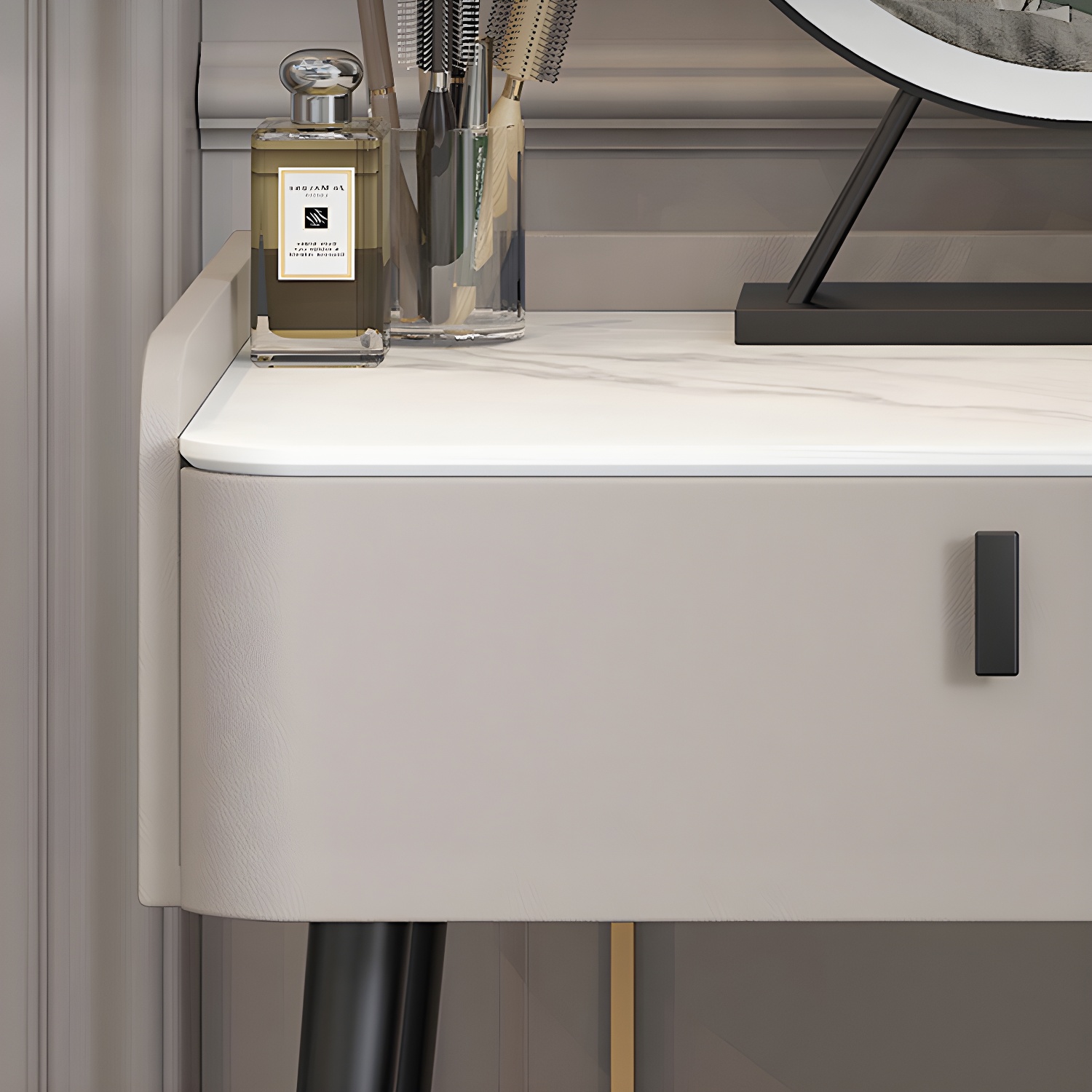 Contemporary Vanity Table with Lighted Mirror | Ormau - image 14